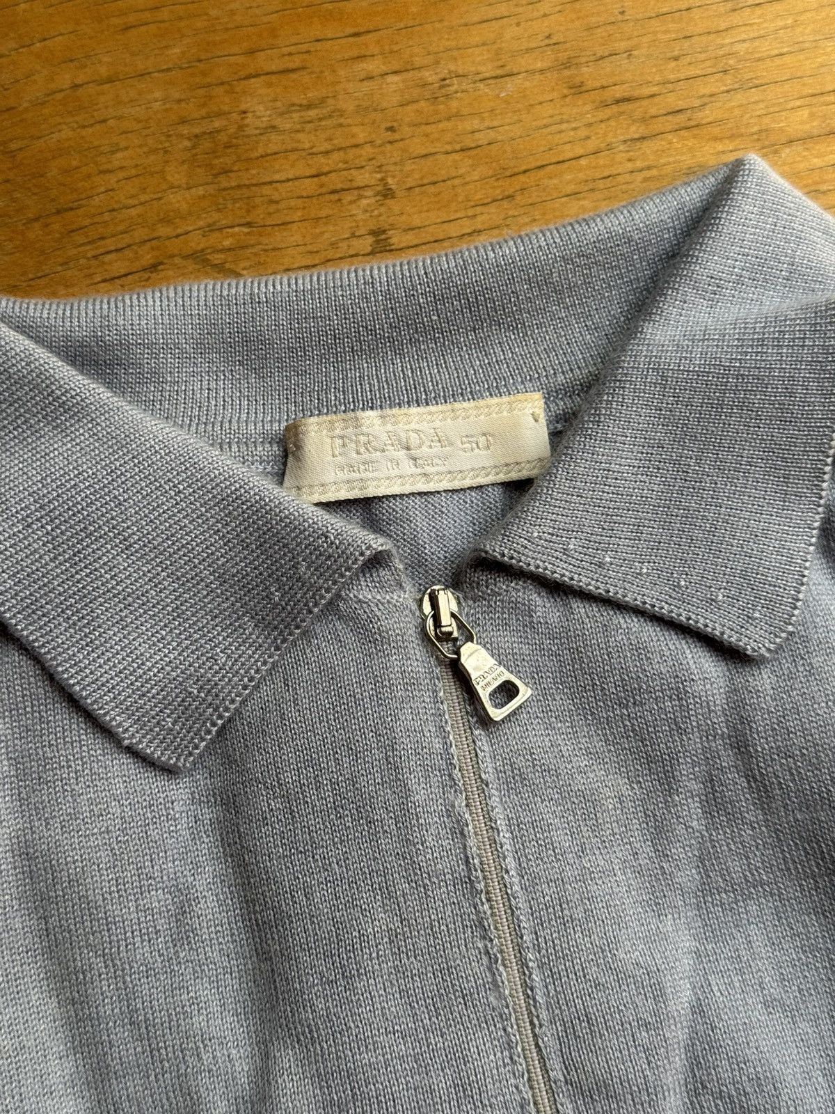 Prada Archive PRADA Cashmere Silk Zip Polo Shirt Rare Our Legacy Size US M / EU 48-50 / 2 - 4 Thumbnail