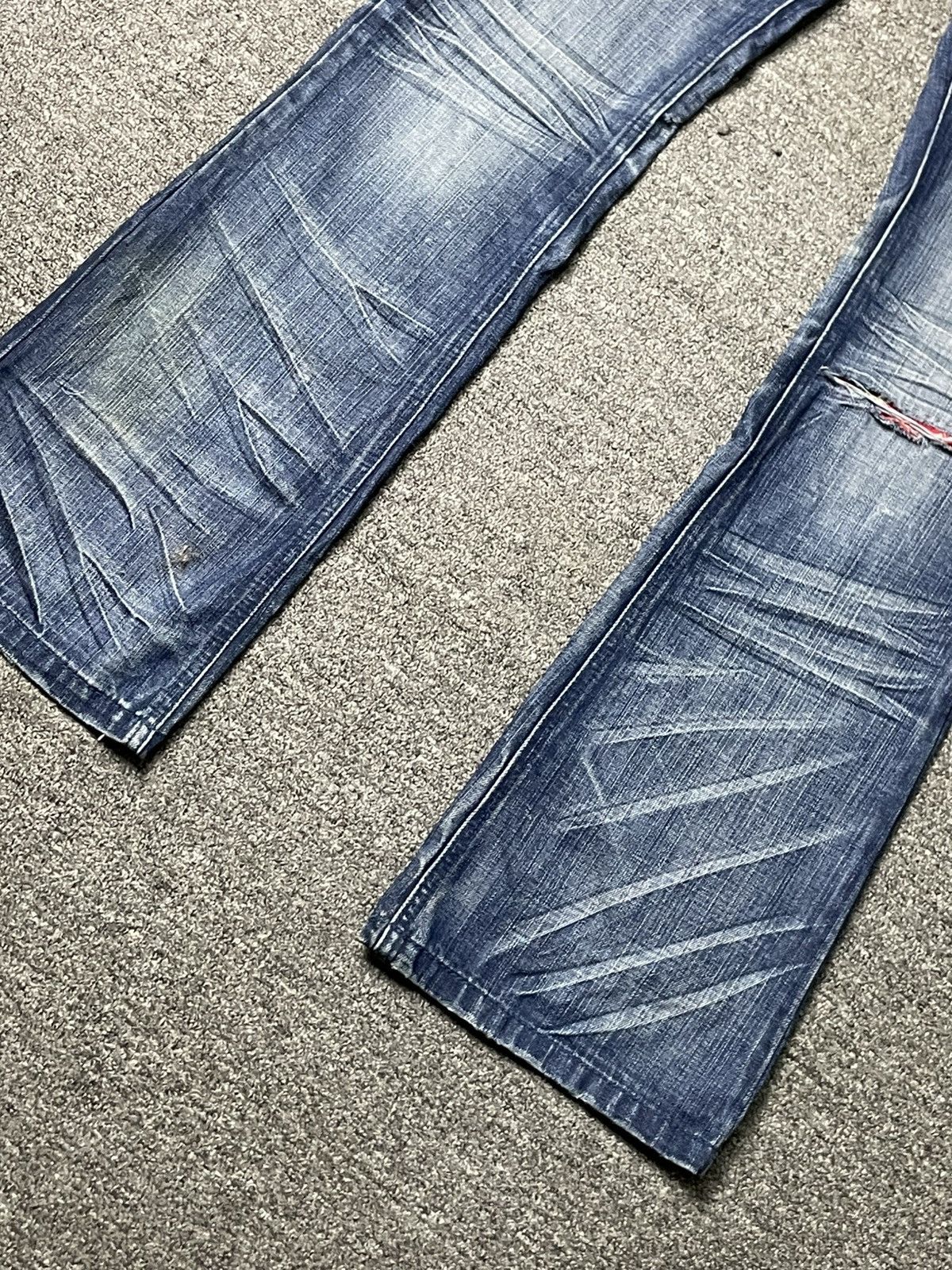 Japanese Brand × Vintage Vintage LONERST Flared Bootcut Design Jeans (83) Size 29" - 4 Thumbnail