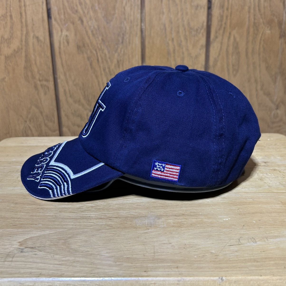 Vintage Vintage New Jersey Hat Cap USA Flag Strapback Embroidery O/S Size ONE SIZE - 2 Thumbnail