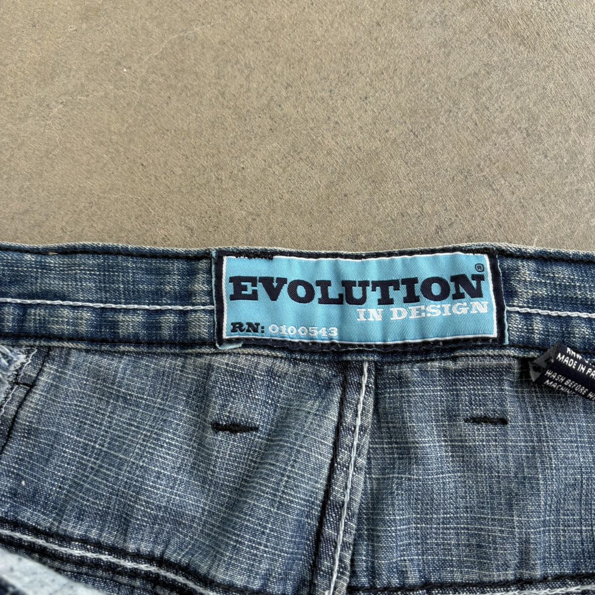 Southpole × Vintage Vintage Y2K Evolution Baggy Blue jeans Skater pants rare 38 Size US 40 / EU 56 - 6 Thumbnail