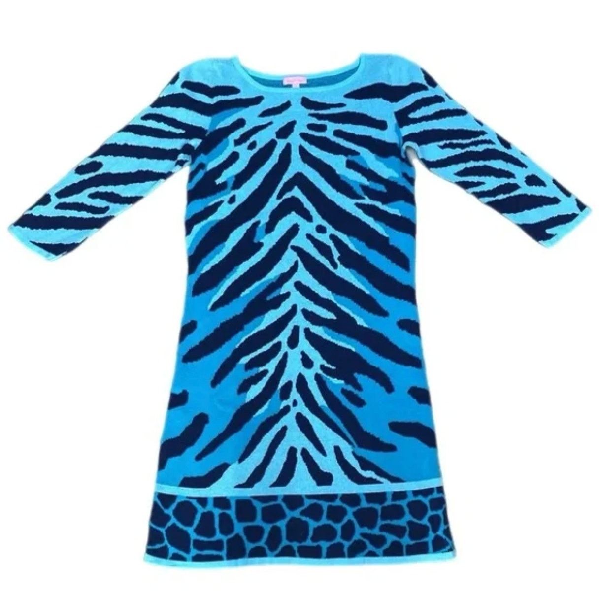 Lilly Pulitzer Lilly Pulitzer Polly Animal Print Sweater Dress Women Small Size S / US 4 / IT 40 - 10 Thumbnail