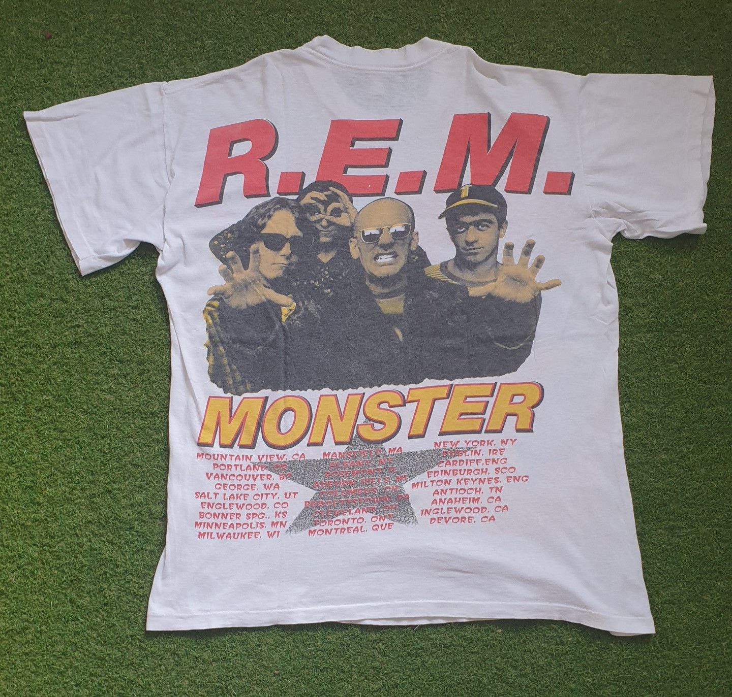 Band Tees R.E.M - Monster Tour 1995 (REM) Size US XL / EU 56 / 4 - 2 Thumbnail