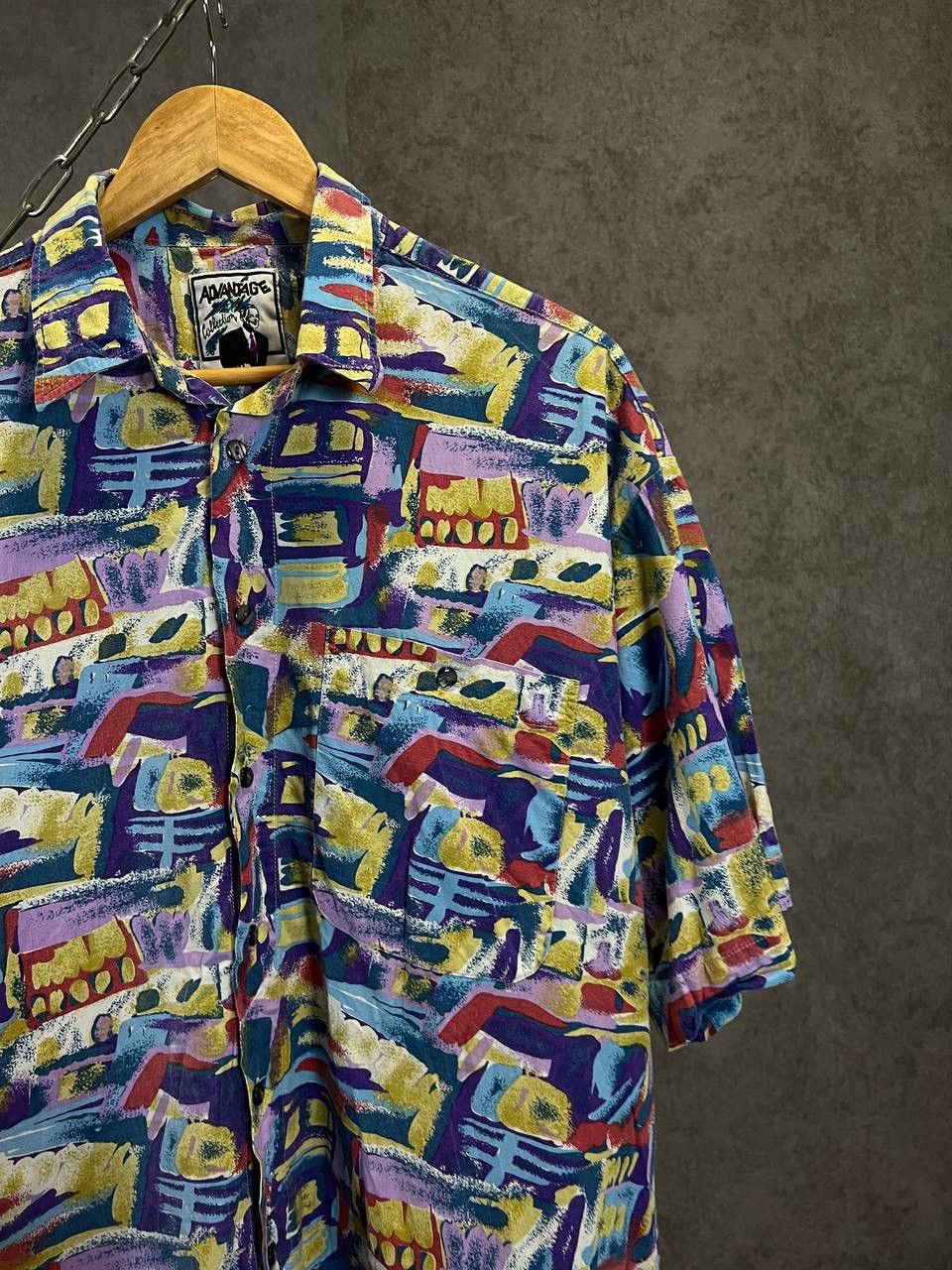 Vintage Art crazy Hawaiian vintage shirt Size US XL / EU 56 / 4 - 2 Thumbnail