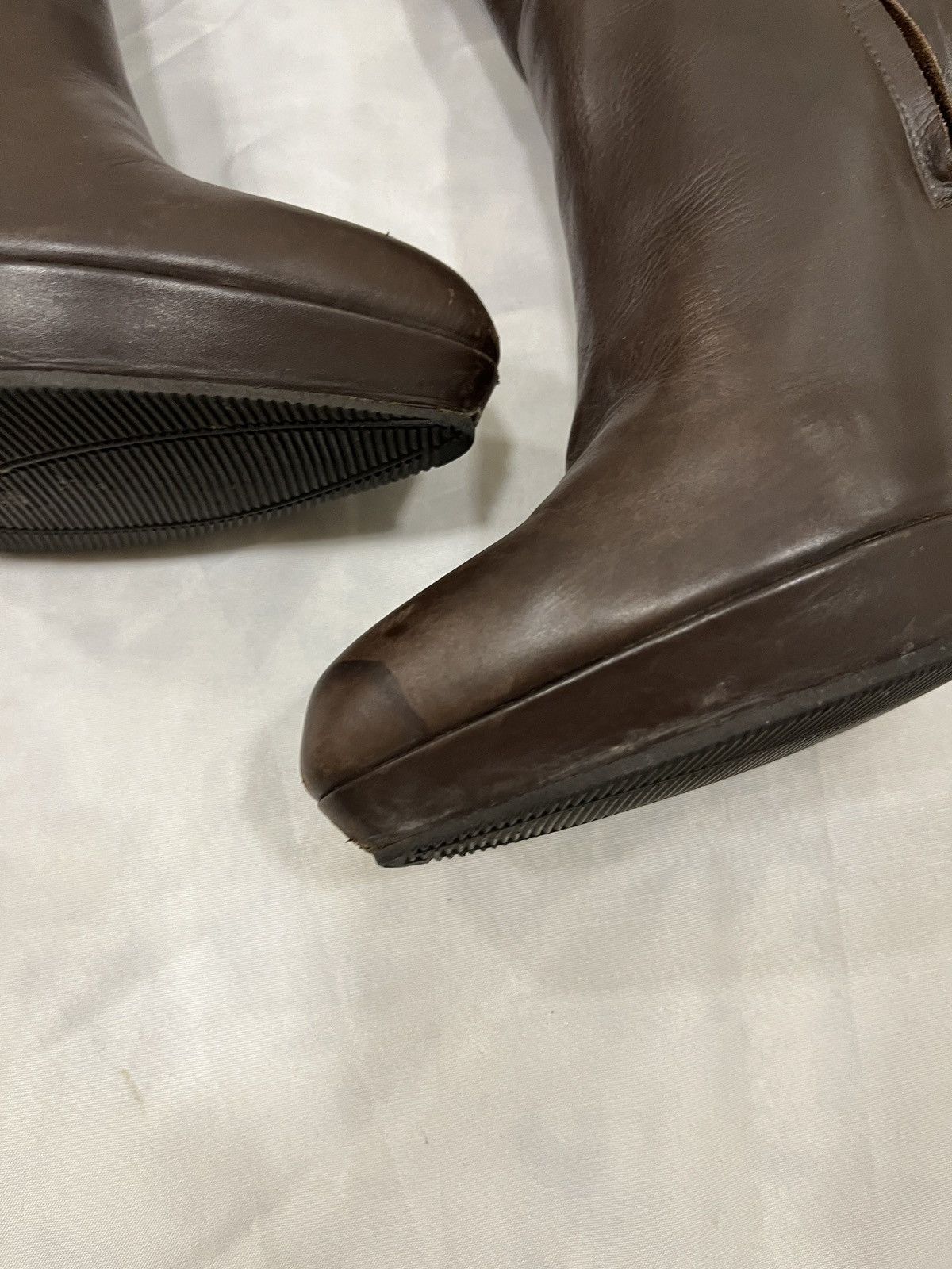Jil Sander Jil Sander Brown Leather Platform High Heel Boots Size US 10 / IT 40 - 12 Thumbnail