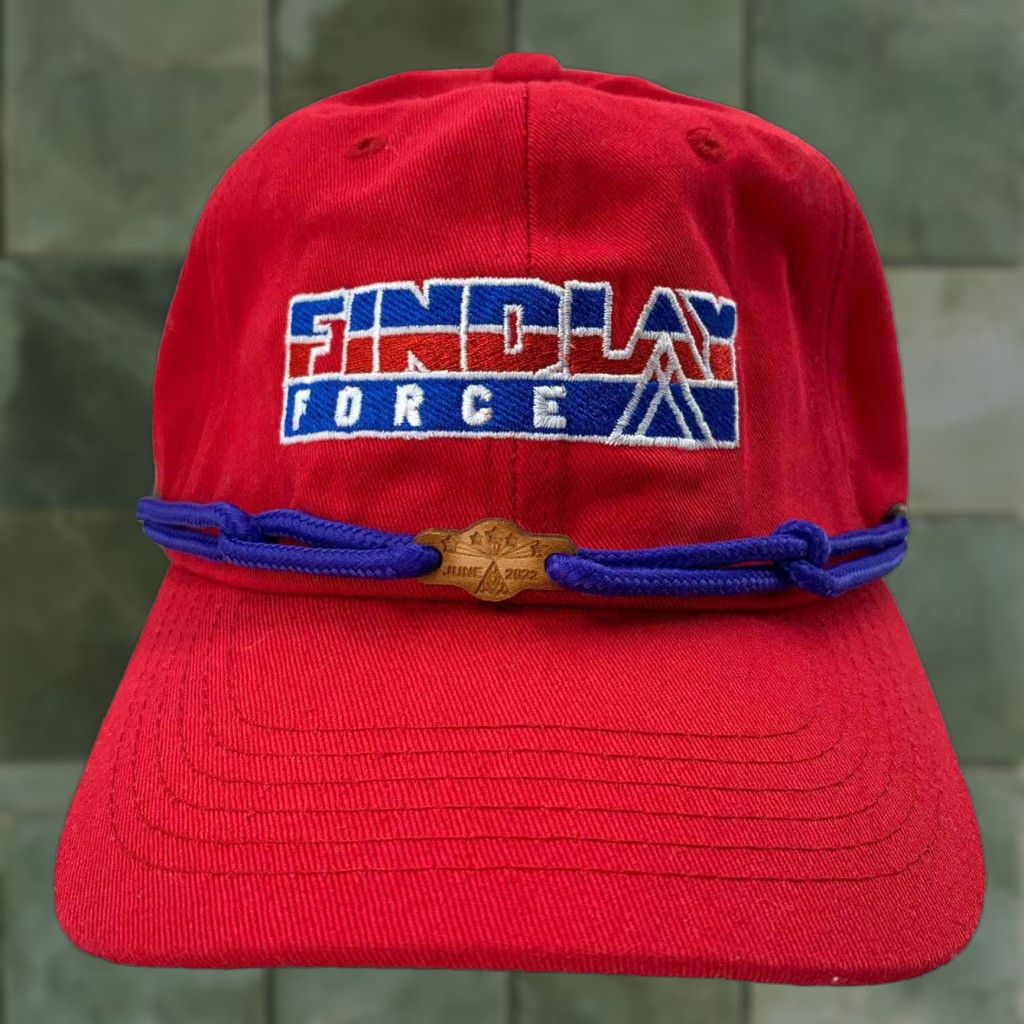 Findlay Hat Strapback Red Adjustable Outdoors Hiking Hipster Rope June 2022 Mens