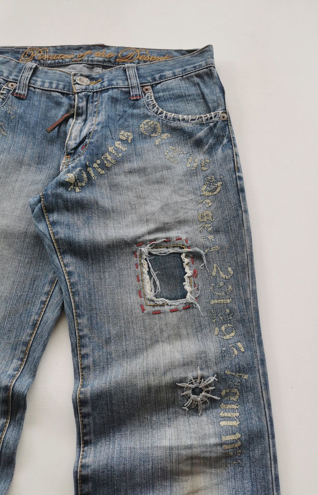 291295=Homme 291295 Homme Pirates Of The Desert Denim Jeans Size US 31 - 3 Thumbnail