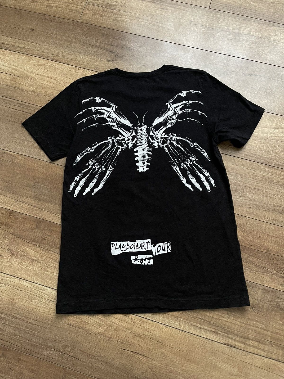 AWGE Playboi Carti Butterfly Skull T-Shirt Tee Rap Hip Hop Size US M / EU 48-50 / 2 - 8 Thumbnail