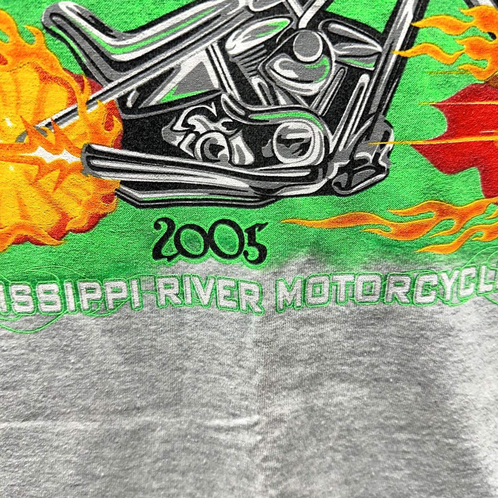 Vintage VINTAGE Sturgis Shirt Mens XL White 3D Biker Motorcycle Thunder Flames Logo T-Shirt Short Sleeve Crew Neck Cotton Size US XL / EU 56 / 4 - 5 Thumbnail