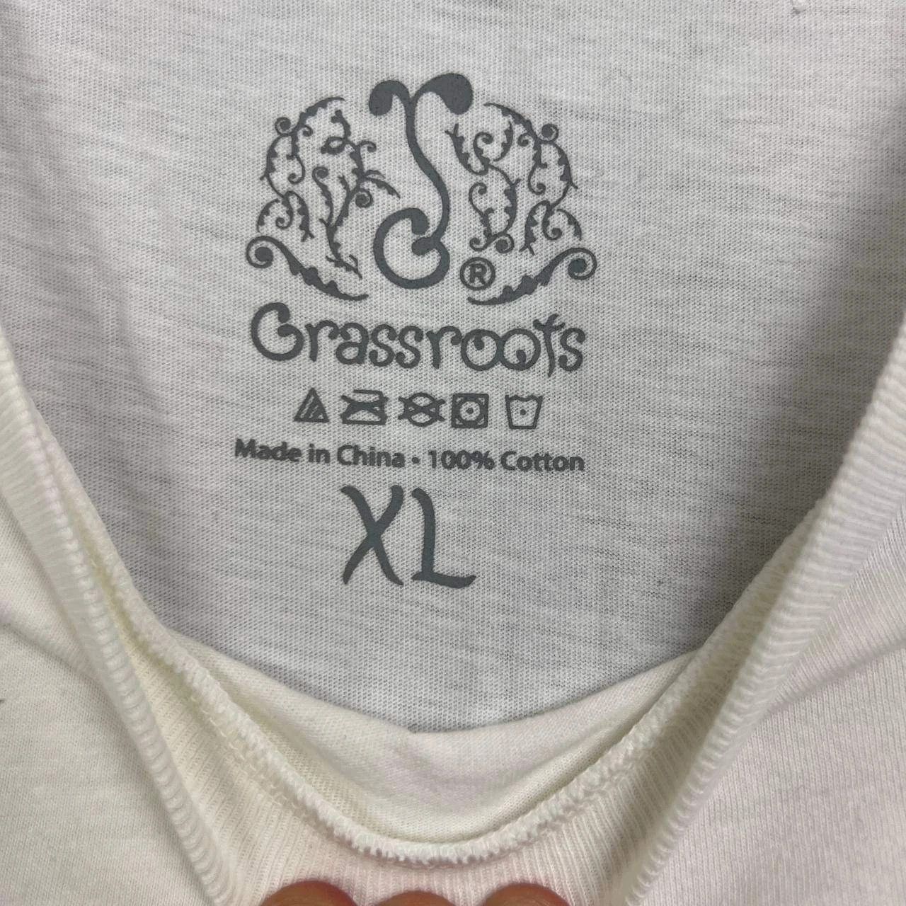 Grassroots California Greg Lutzka Shirt Men Beige Short Sleeve Cotton XL Size US XL / EU 56 / 4 - 3 Thumbnail