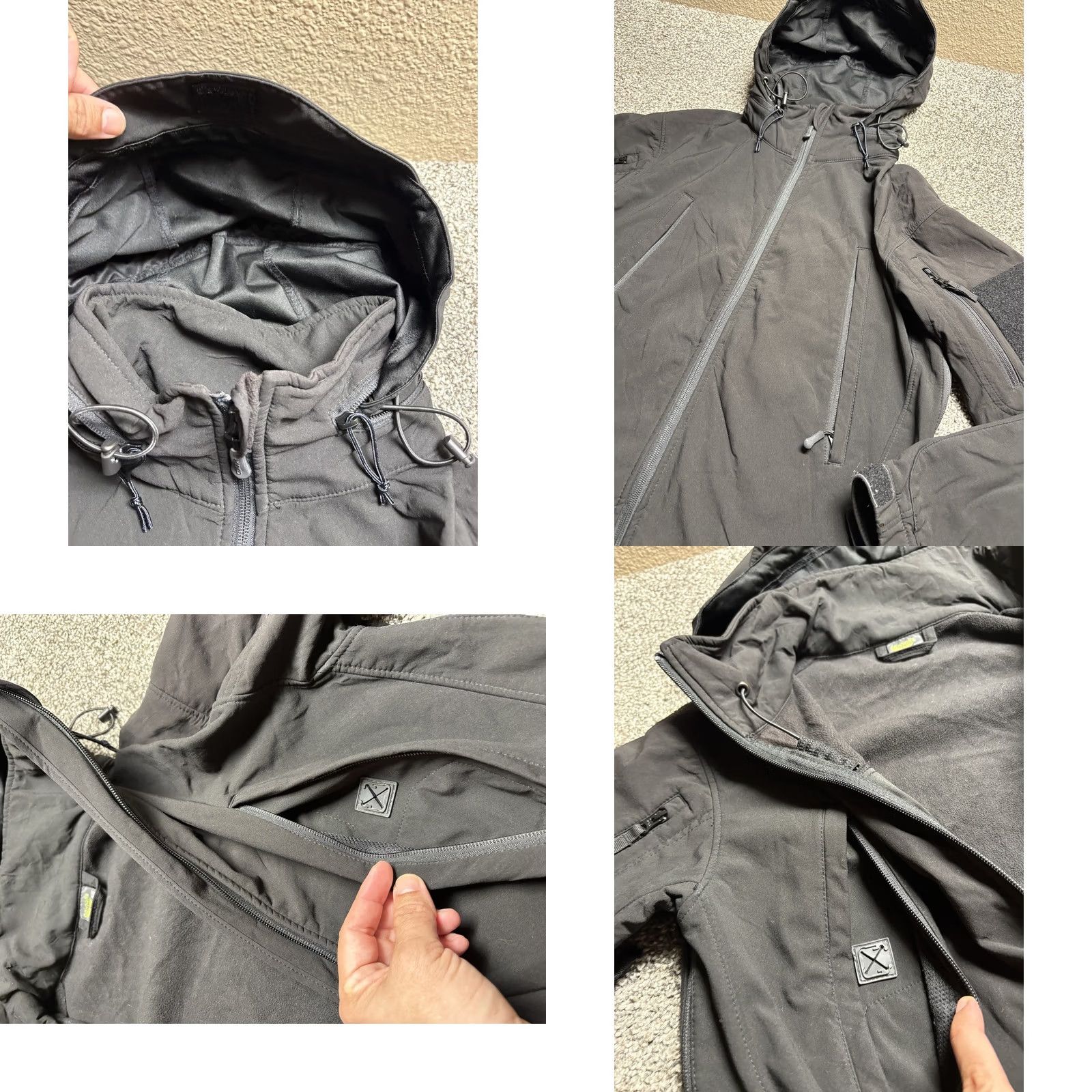 Vintage Condors Jacket Summit Adult XS Black Softshell Hooded Tactical Concealed Carry Jacket Mens Size US XS / EU 42 / 0 - 9 Thumbnail