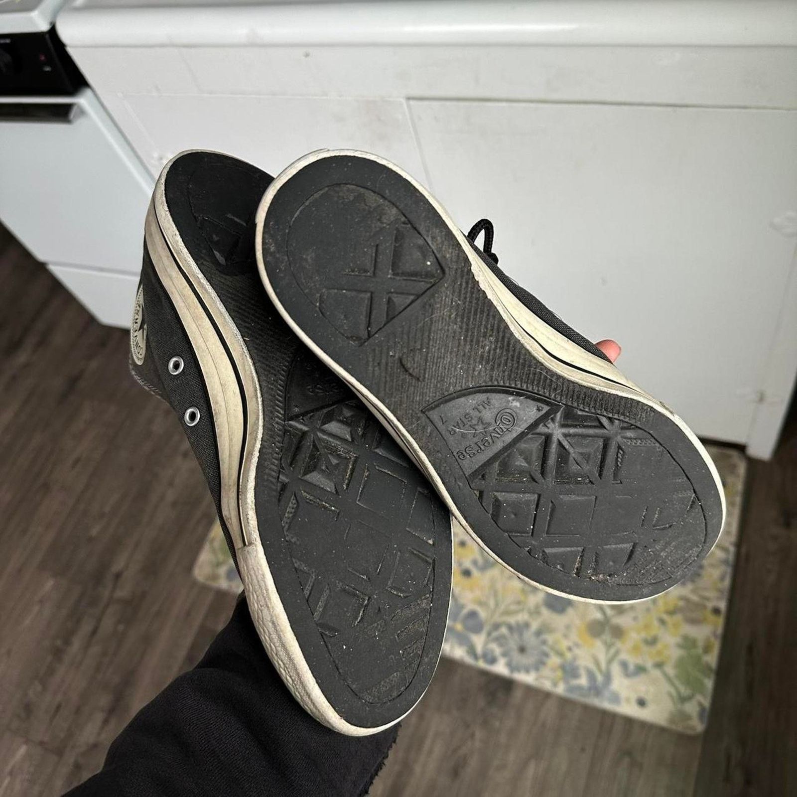 Converse Vintage 00s Y2K Converse Mid Chuck 70 Punk Emo Hi Top Shoes Size US 7 / EU 40 - 5 Thumbnail