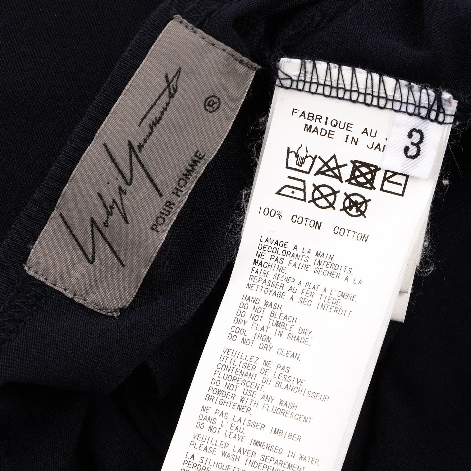 Yohji Yamamoto Yohji Yamamoto Asakura Yuka Printed T-Shirt Navy Size US L / EU 52-54 / 3 - 14 Thumbnail