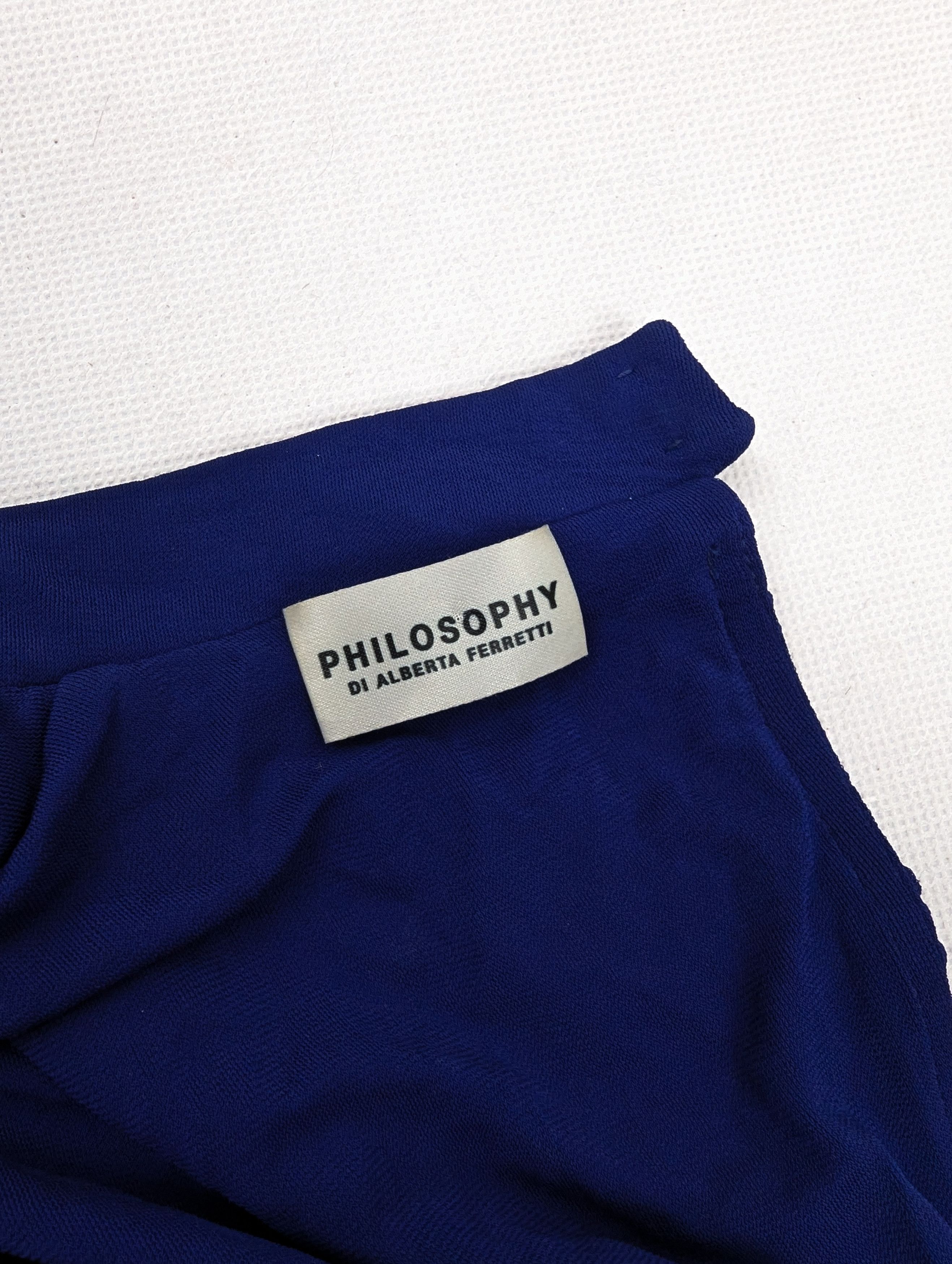Alberta Ferretti Philosophy Di Alberta Ferretti blue dress Size S / US 4 / IT 40 - 5 Thumbnail