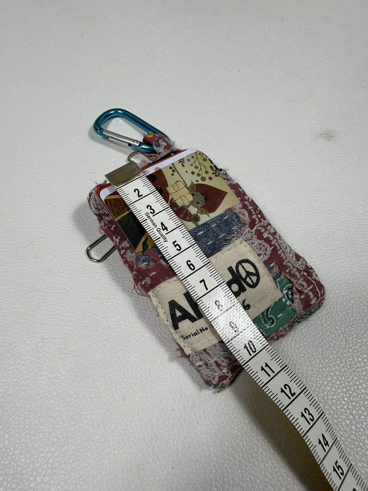 Other Custom Made Distressed Paisley Patchwork Keychain Wallet Size ONE SIZE - 8 Thumbnail