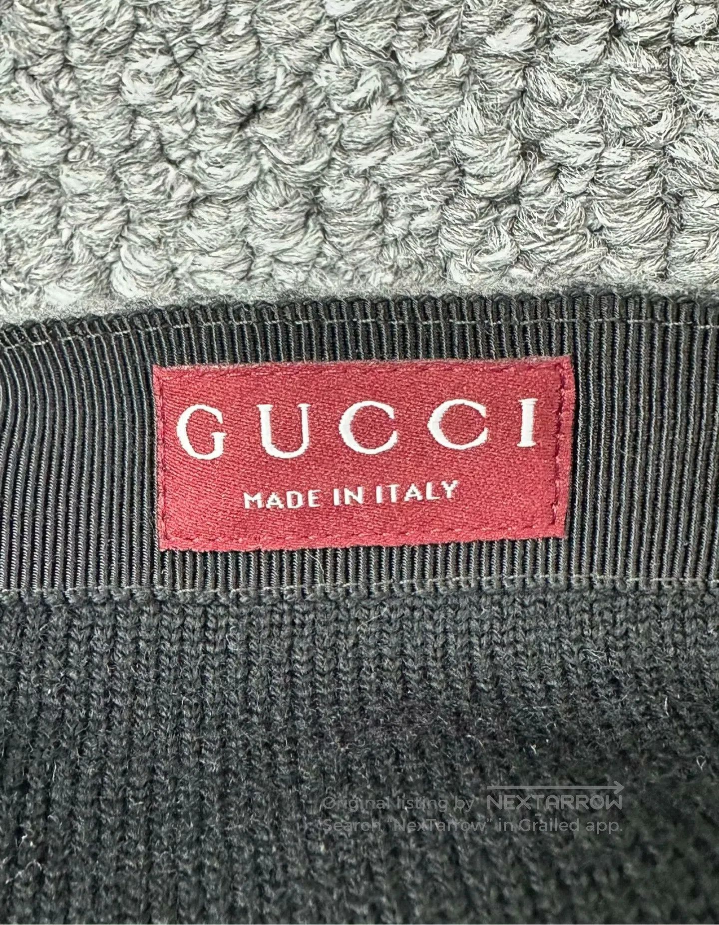 Gucci Guicci size M Dark Gray Double G All-over Printed Wool Duc Size ONE SIZE - 4 Thumbnail