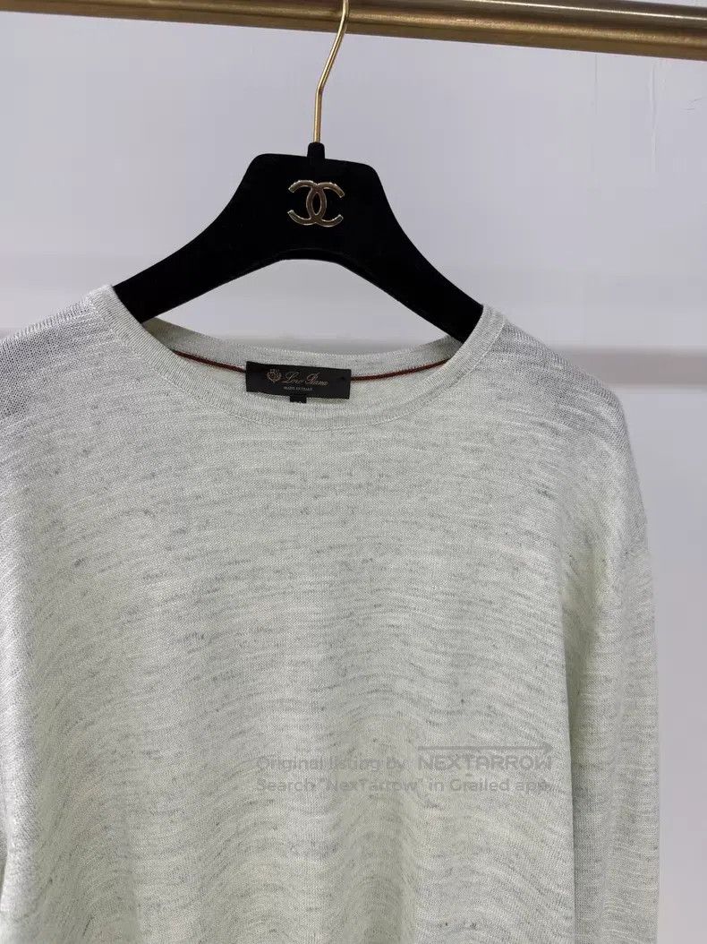 Loro Piana Loro Piana Silk Linen Ribbed Round Neck Wool Blended Knit Size US M / EU 48-50 / 2 - 2 Thumbnail