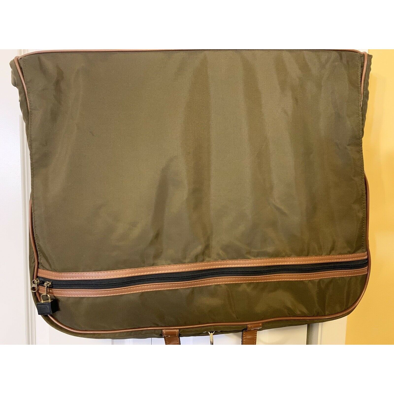 Other Vintage Lark Travel Luggage Hanging Garment Bag Olive Brown Size ONE SIZE - 9 Thumbnail