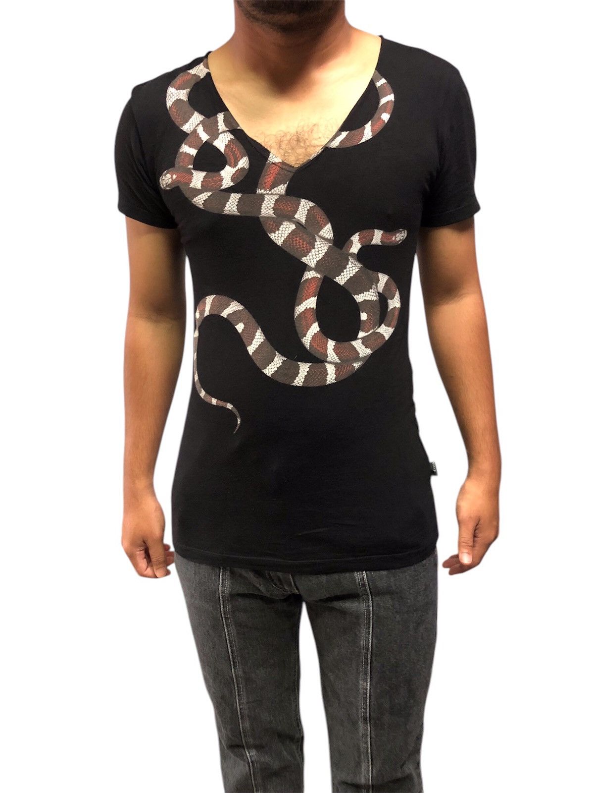 Japanese Brand Civarize Snake Print Logo Tee Size US S / EU 44-46 / 1 - 4 Thumbnail