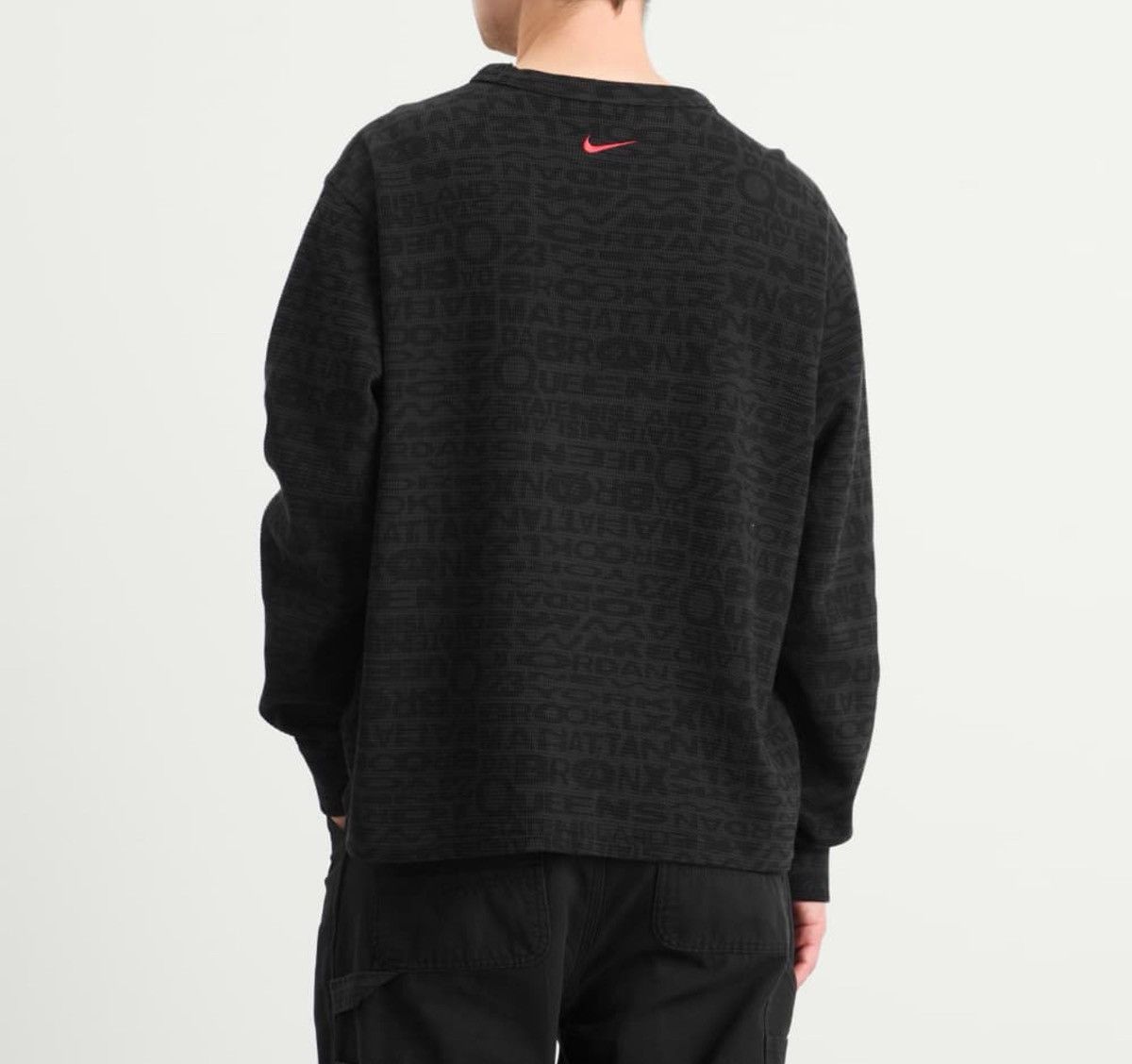 Awake NY × Jordan Brand AWAKE NY X JORDAN THERMAL L/S CREW "BORO" BLACK Waffle Knit Size US XL / EU 56 / 4 - 3 Thumbnail
