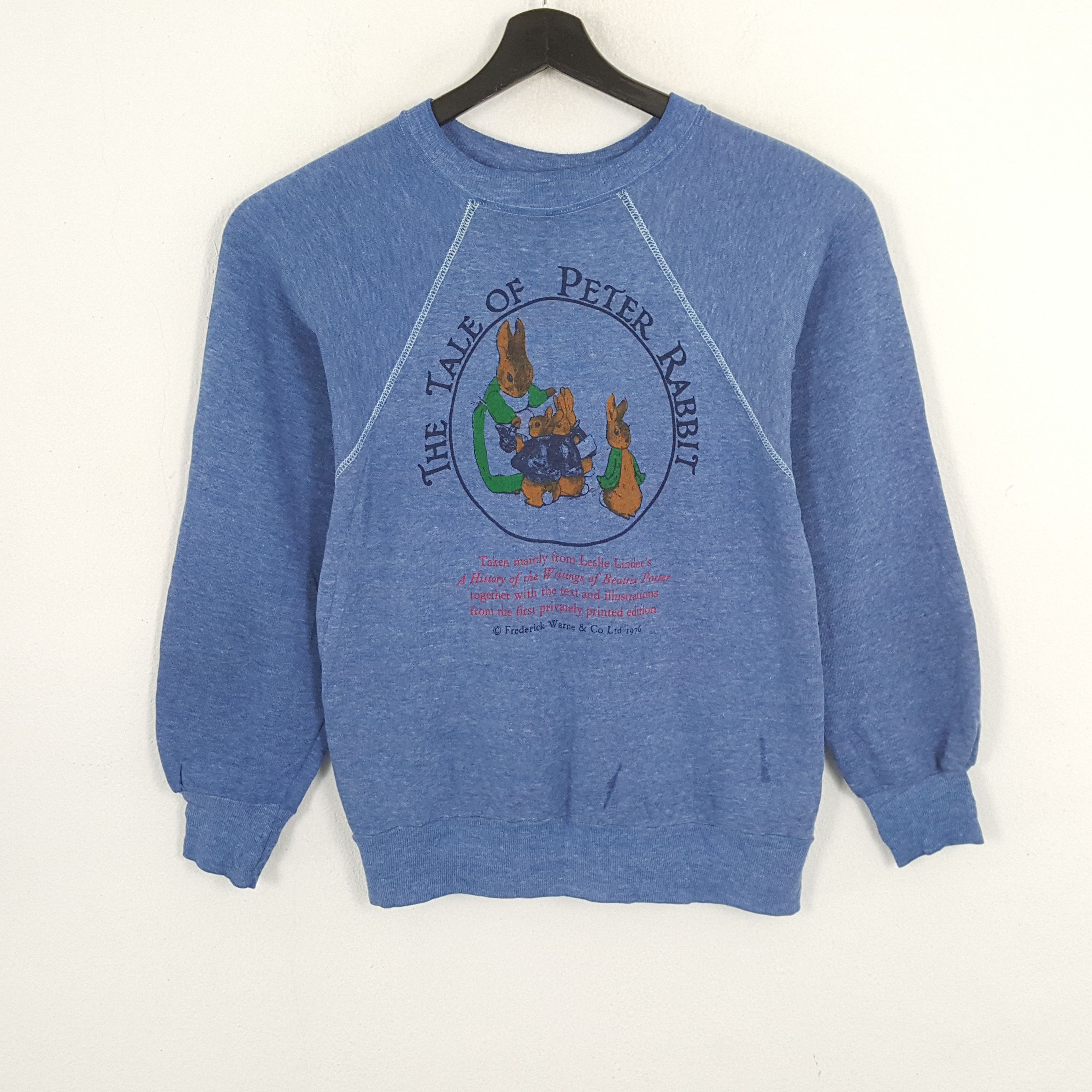 Vintage THE TALE OF PETER RABBIT Streetwear Vintage Sweatshirt Size US S / EU 44-46 / 1 - 1 Thumbnail