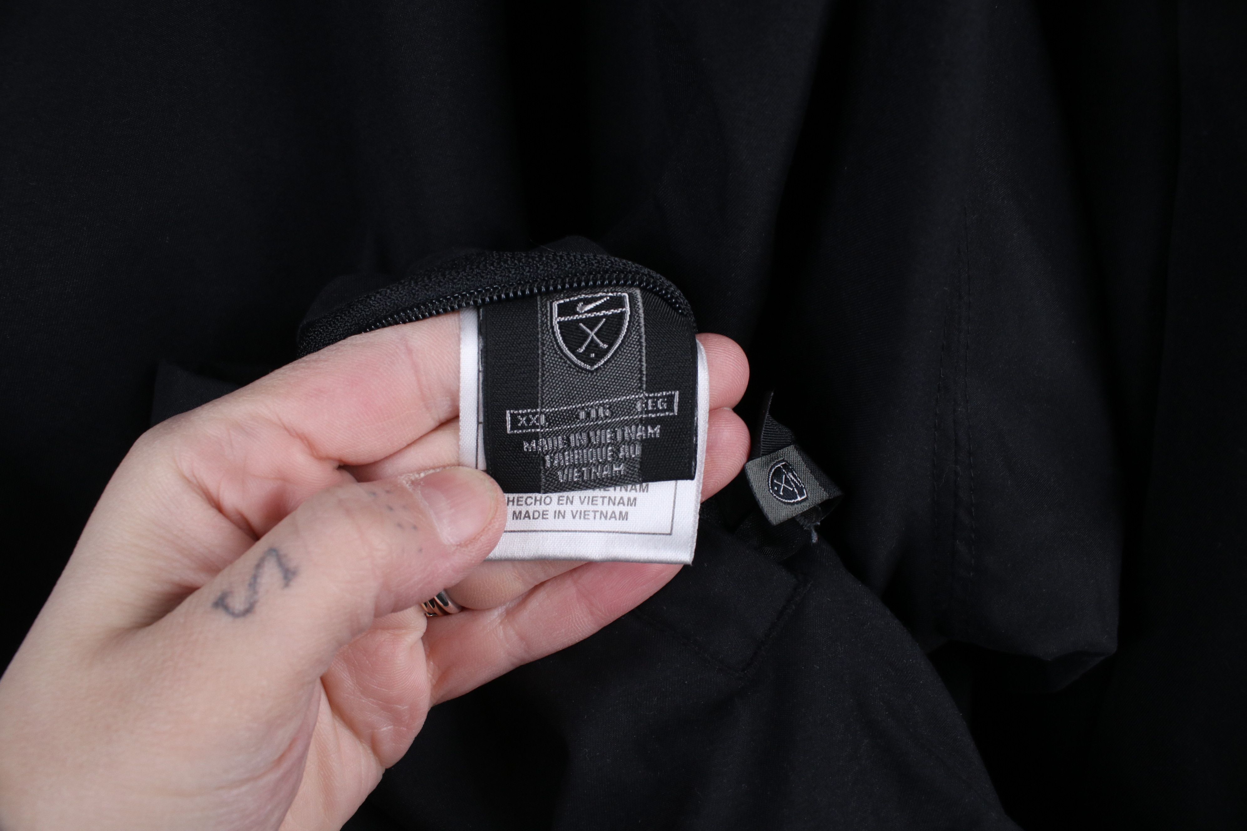 Nike × Vintage Vintage Nike Golf Scott Mini Swoosh Reversible Jacket Black Size US XXL / EU 58 / 5 - 5 Thumbnail