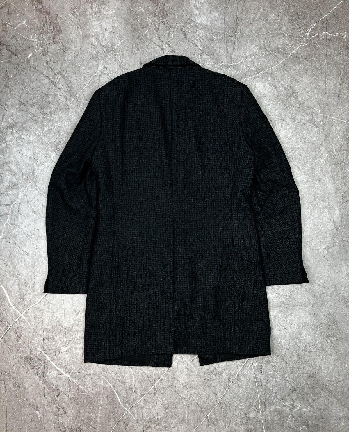 Allsaints All Saints Forty Two Wool Blazer Mens L Coat Leather Trim Size US L / EU 52-54 / 3 - 11 Thumbnail