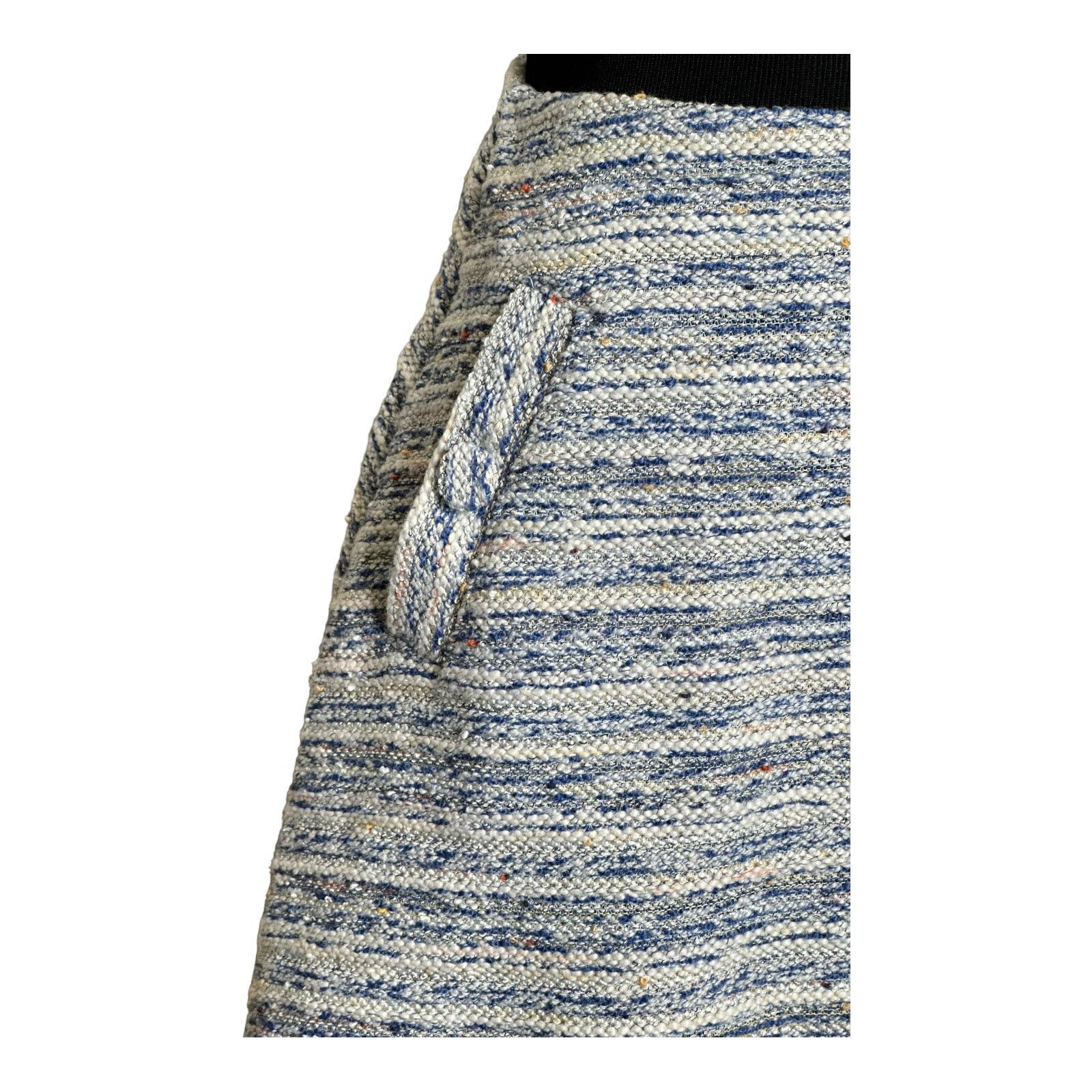 Loft Loft blue tweed lined A line mini pull on skirt size XS Size 27" / US 4 / IT 40 - 10 Thumbnail