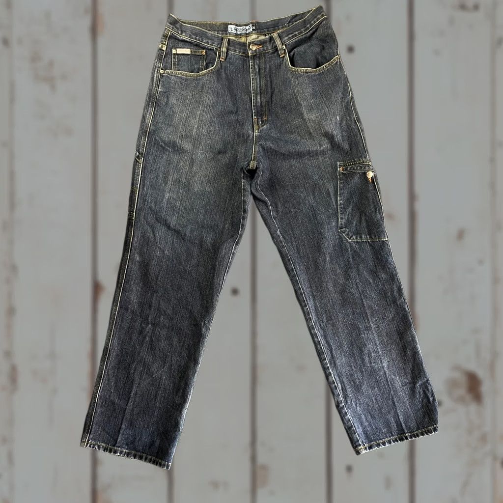Vintage VINTAGE Mecca Jeans 36 Wide-Leg 90s Grunge Hip Hop Skater Denim Blue Jeans Mens Size US 36 / EU 52 - 1 Thumbnail