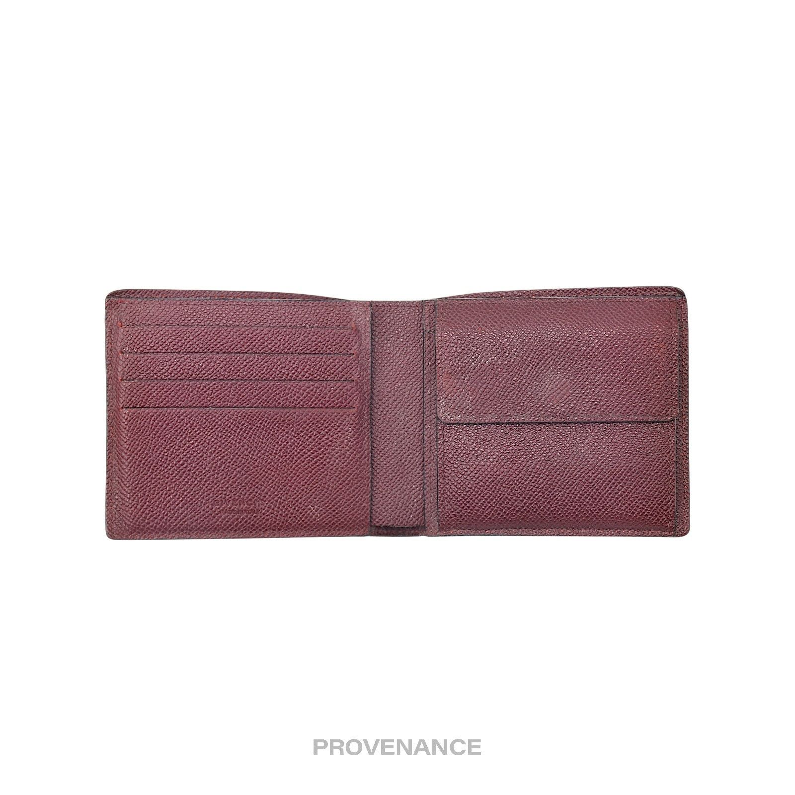 Givenchy 🔴 Givenchy Logo Bifold Wallet - Black Red Grained Leather Size ONE SIZE - 6 Thumbnail