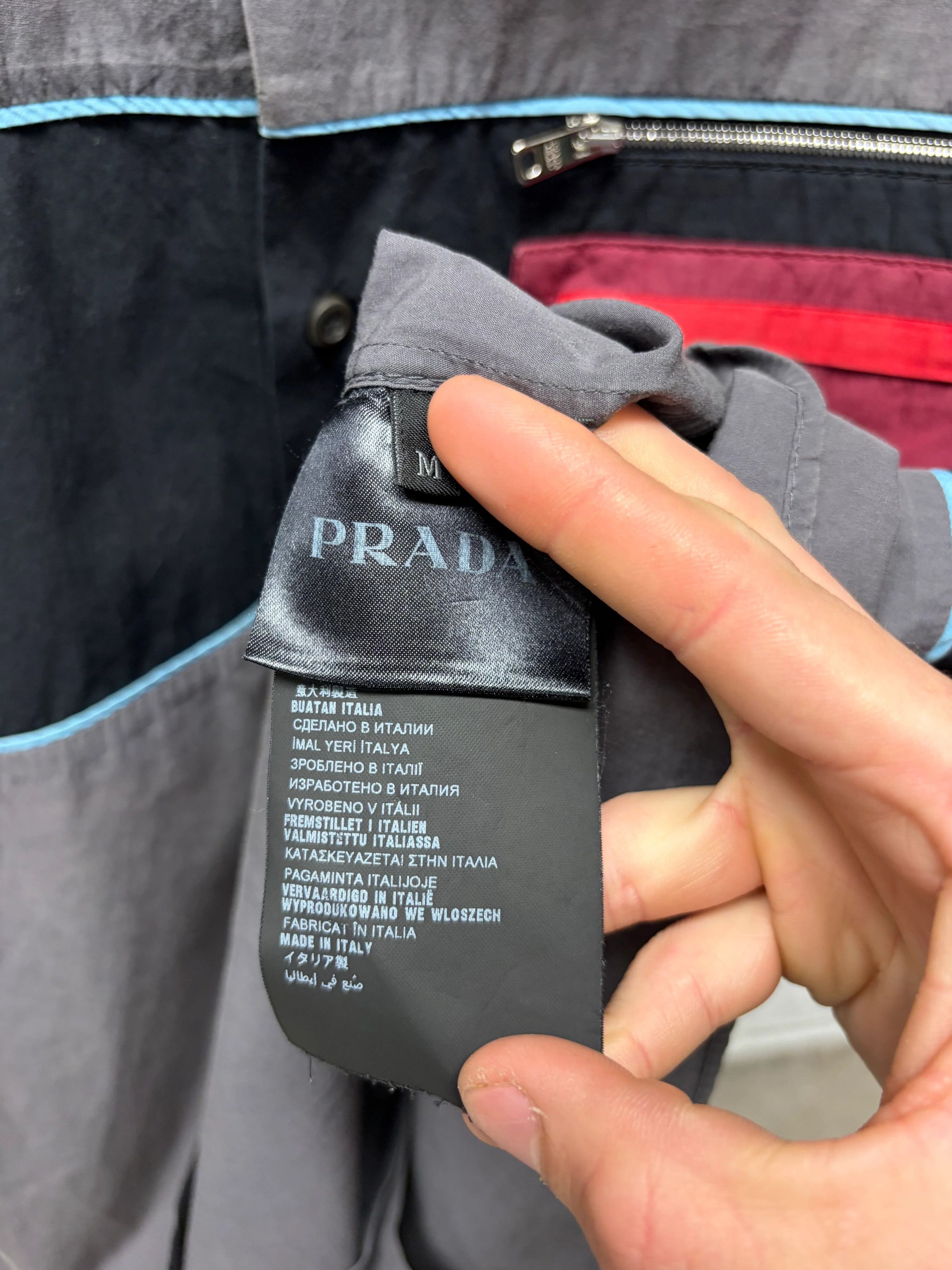 Prada SS2015 Prada ‘Mechanic’ Panelled Cotton Work Shirt Size US M / EU 48-50 / 2 - 5 Thumbnail