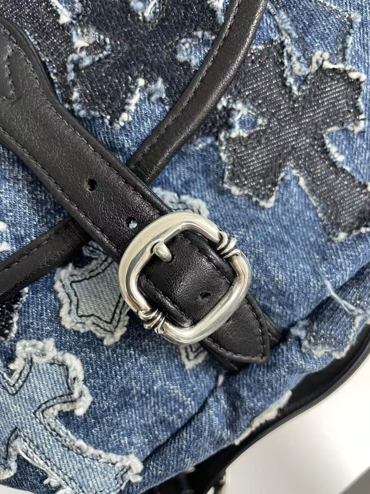 Chrome Hearts Chrome Hearts Denim Cross Patch Waist Bag Size ONE SIZE - 7 Thumbnail