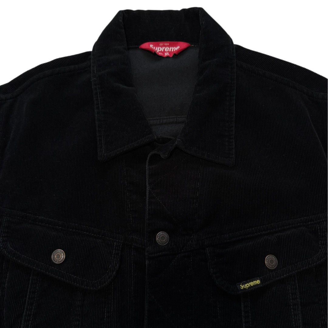 Supreme FW2013 Corduroy Snap Front Denim Jacket Black Size US XL / EU 56 / 4 - 4 Thumbnail