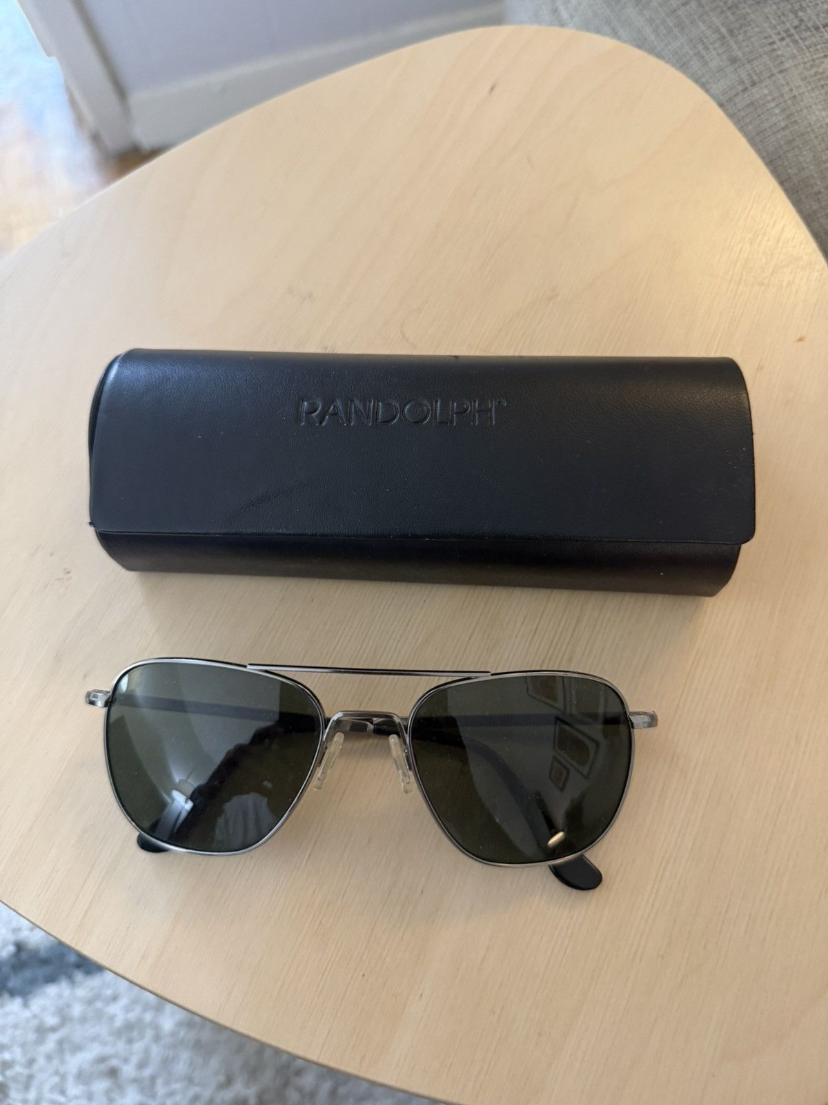 Randolph Randolph polarized Aviators - Gunmetal 55mm Size ONE SIZE - 1 Thumbnail