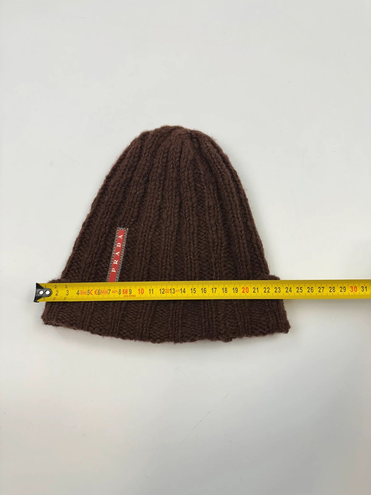 Prada Prada Sport FW2014 Brown Wool Knitted Beanie RedTab Size ONE SIZE - 7 Thumbnail