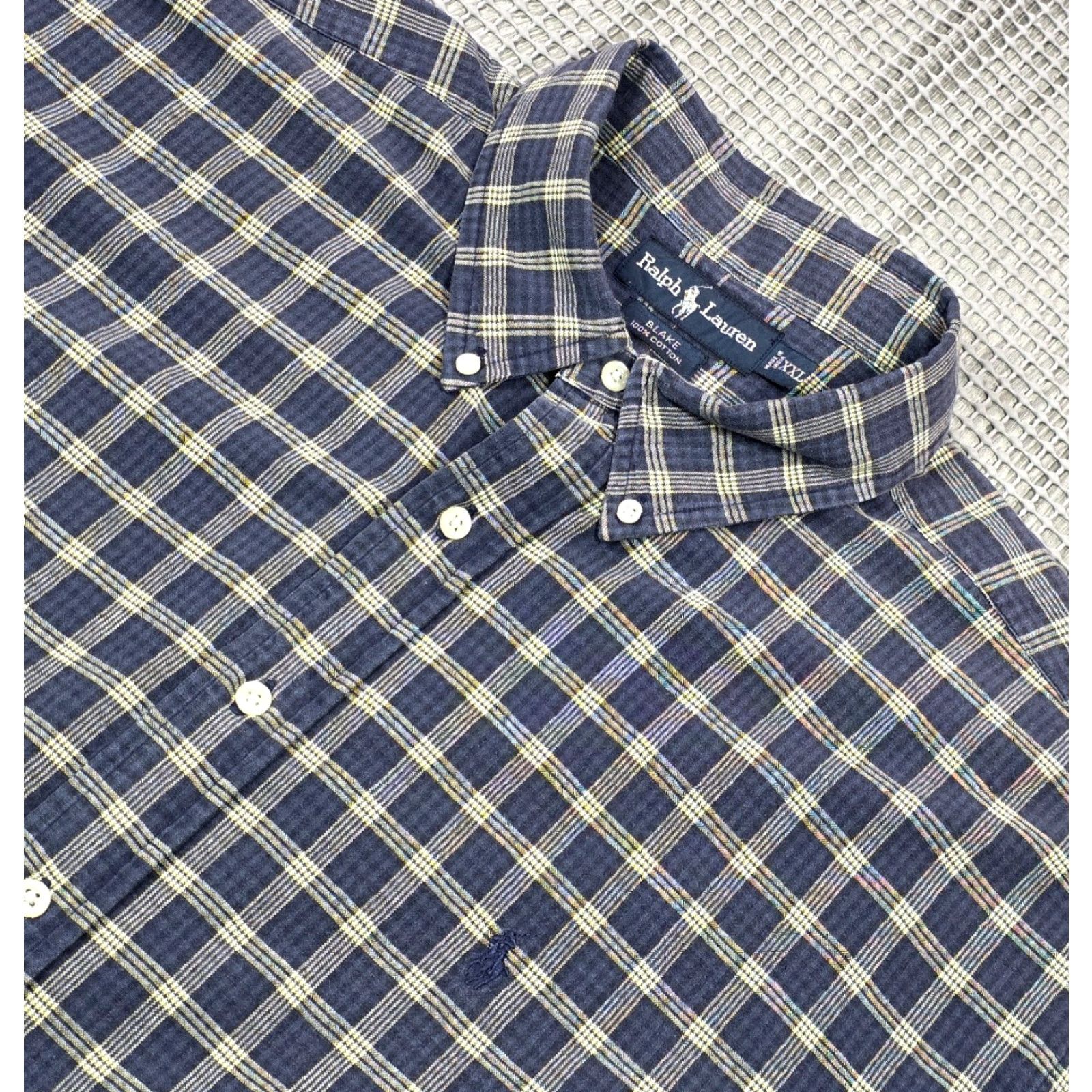 Polo Ralph Lauren VINTAGE Polo Ralph Lauren Blue Beige Plaid Long Sleeve Button Up Shirt M Twill Blake VTG Size US M / EU 48-50 / 2 - 5 Thumbnail