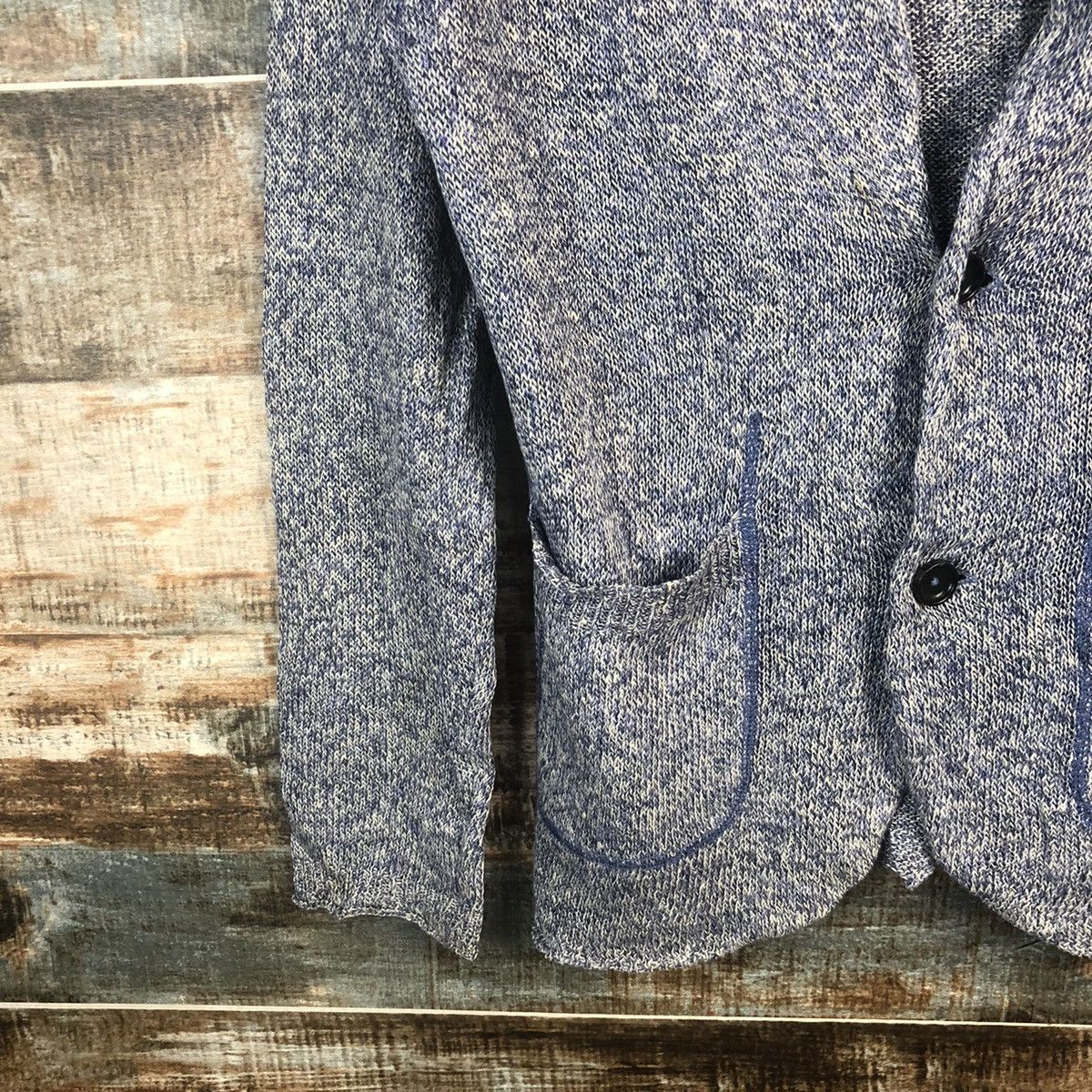 Boycott × Homespun Knitwear BoyCott Blue Cardigan Knitwear #A1285 Size M / US 6-8 / IT 42-44 - 7 Thumbnail
