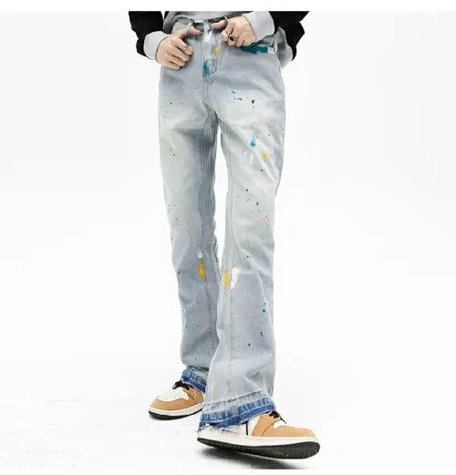 VIBE Street wash vintage y2k baggy wide leg jeans Size US 33 - 8 Thumbnail