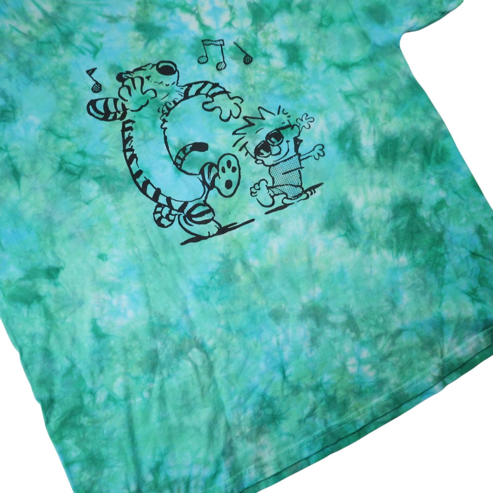 Vintage Vintage 90s Calvin & Hobbs Graphic Tie Dye Graphic T Shirt Size US XL / EU 56 / 4 - 3 Thumbnail