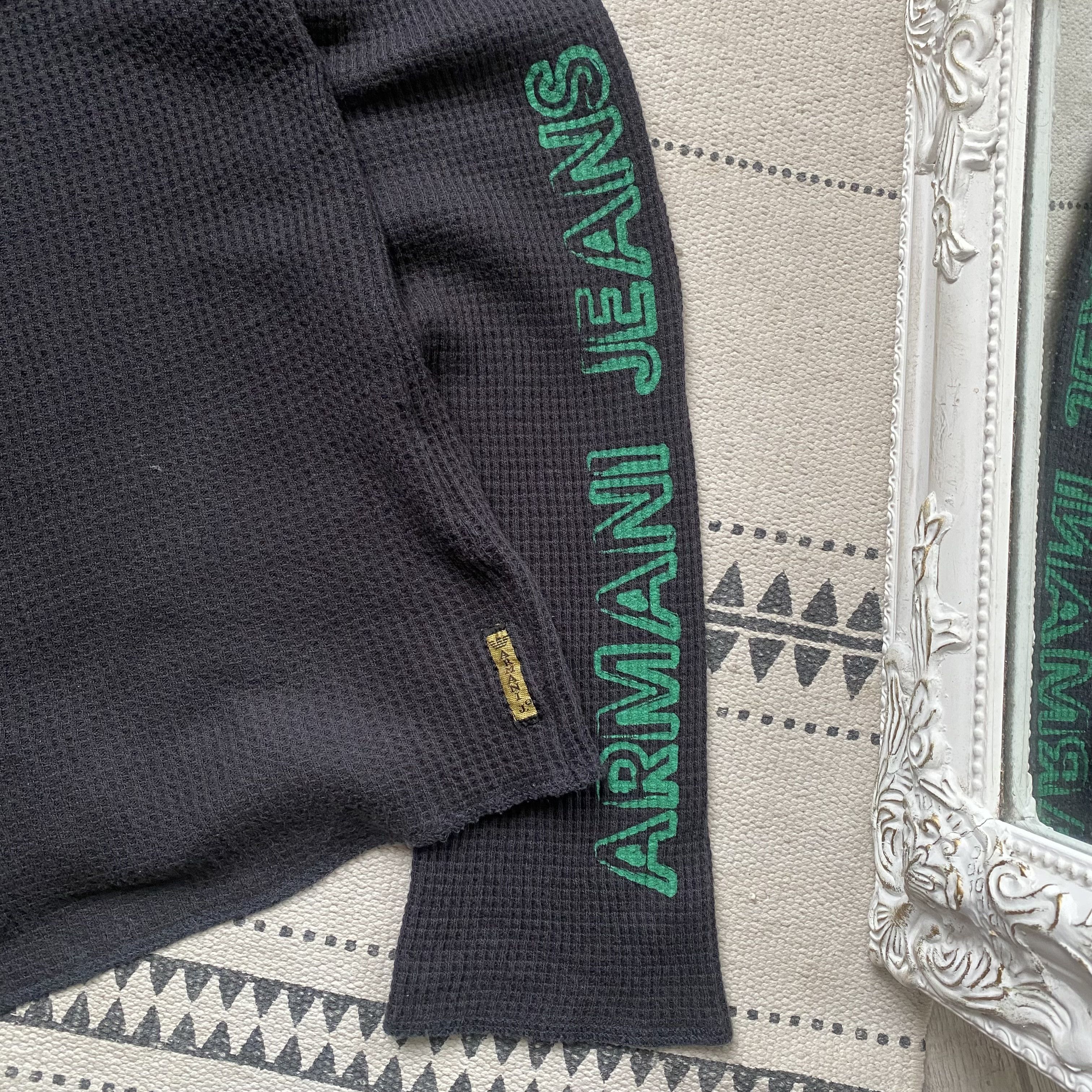 Armani 🔥Vintage 2000s Armani jeans long sleeve Avant-garde opium Size US M / EU 48-50 / 2 - 6 Thumbnail