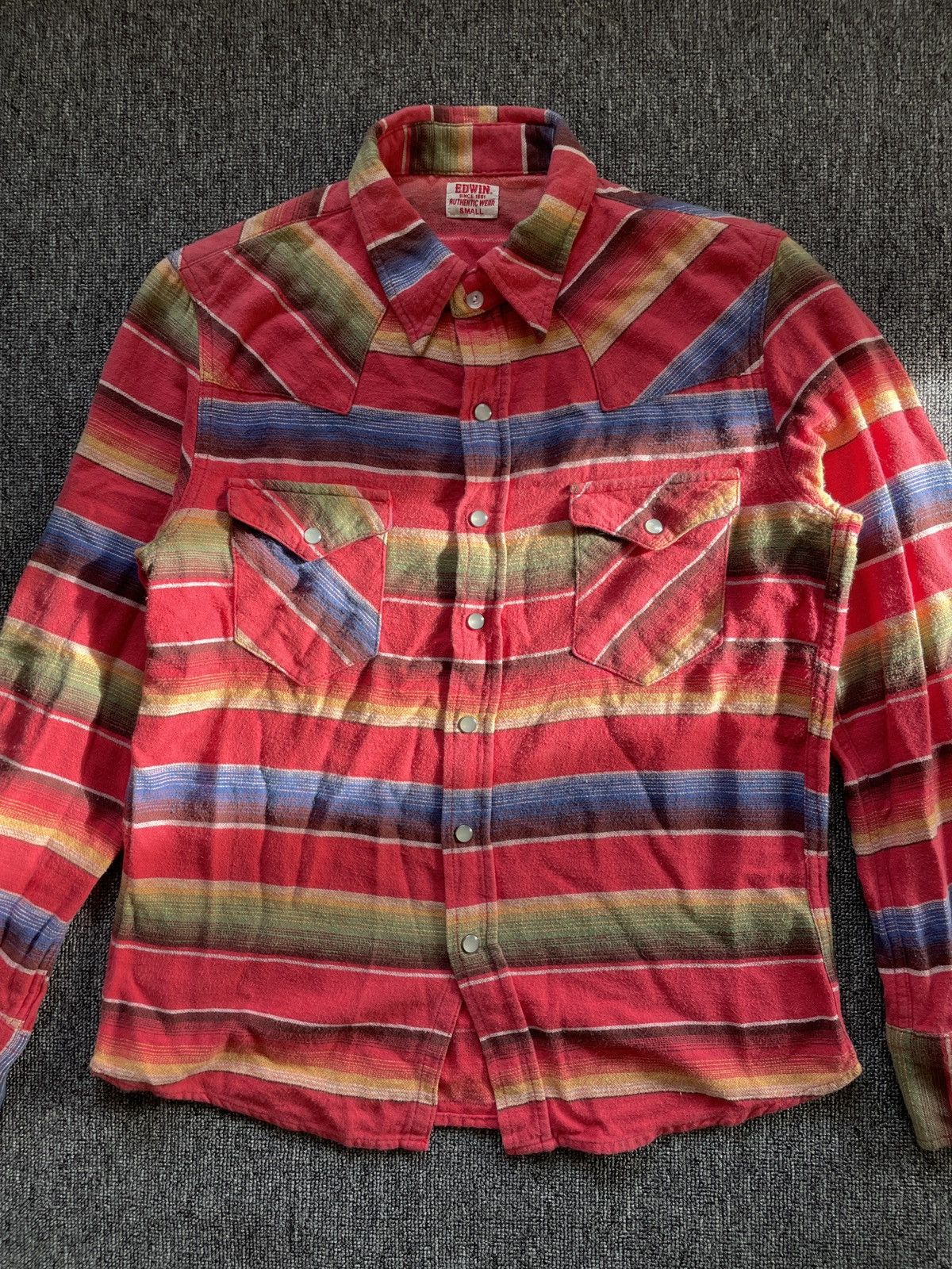 Edwin Vintage Edwin Aztec Western Indian Blanket Sarape Shirt Size US S / EU 44-46 / 1 - 2 Thumbnail