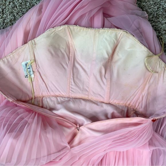 Handmade × Vintage Mike Benet Formals VTG 70s Sequin Homecoming Queen Pleated S Size M / US 6-8 / IT 42-44 - 6 Thumbnail