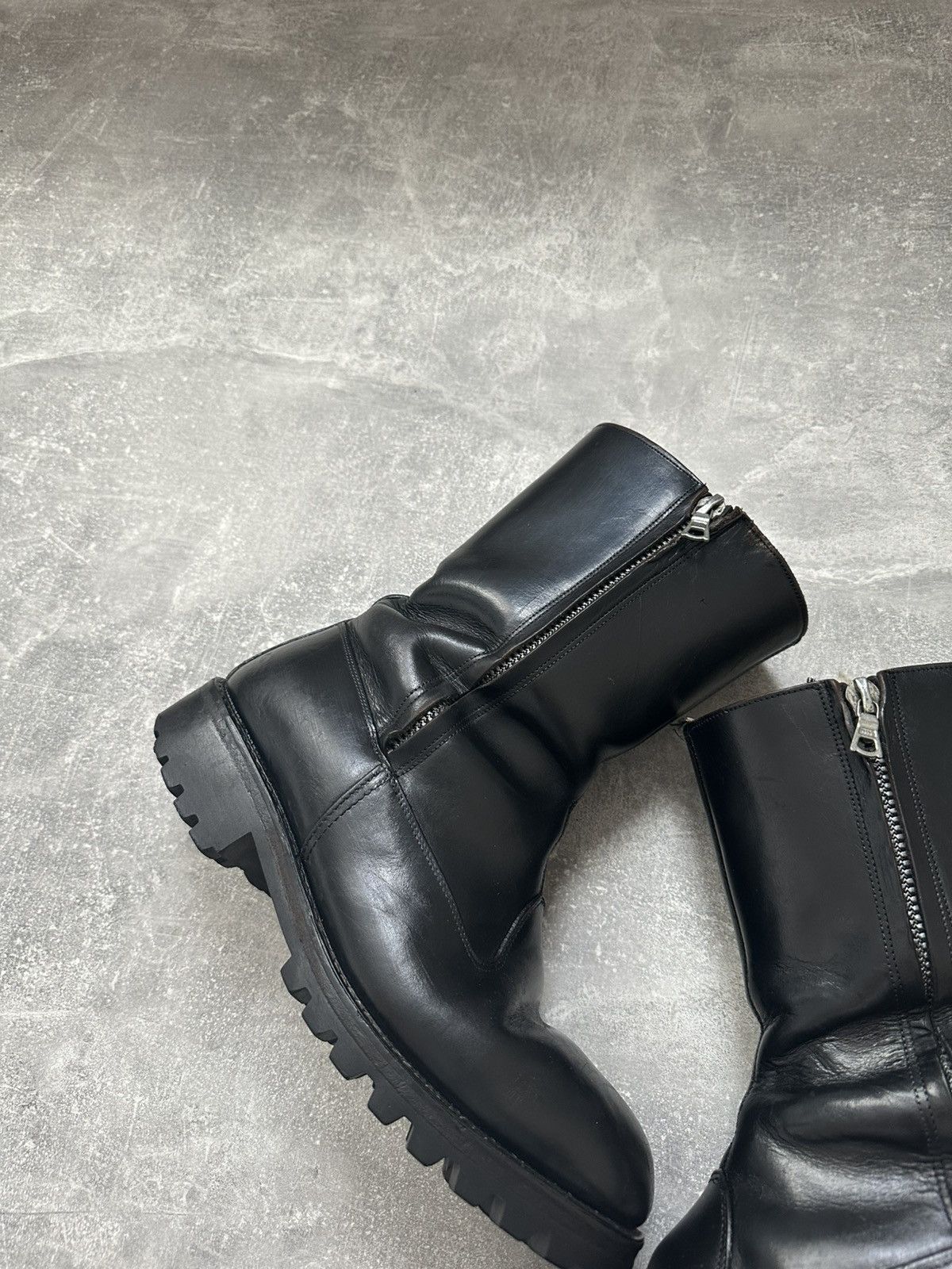 Vintage Hype Gothic Leather Boots Kanye west Style Size US 7.5 / EU 40-41 - 5 Thumbnail