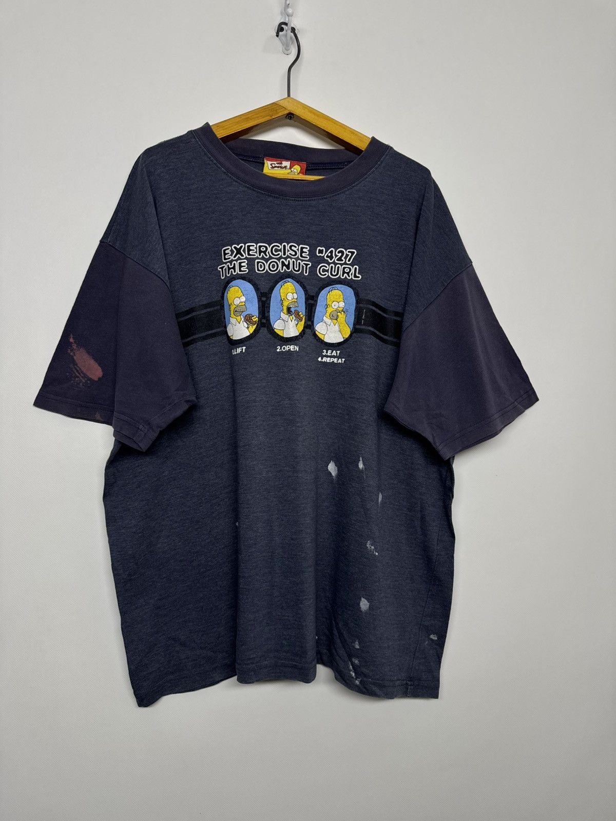 The Simpsons Vintage Y2k The Simpson Homer Big Logo Rate T-Shirt Size US L / EU 52-54 / 3 - 4 Thumbnail