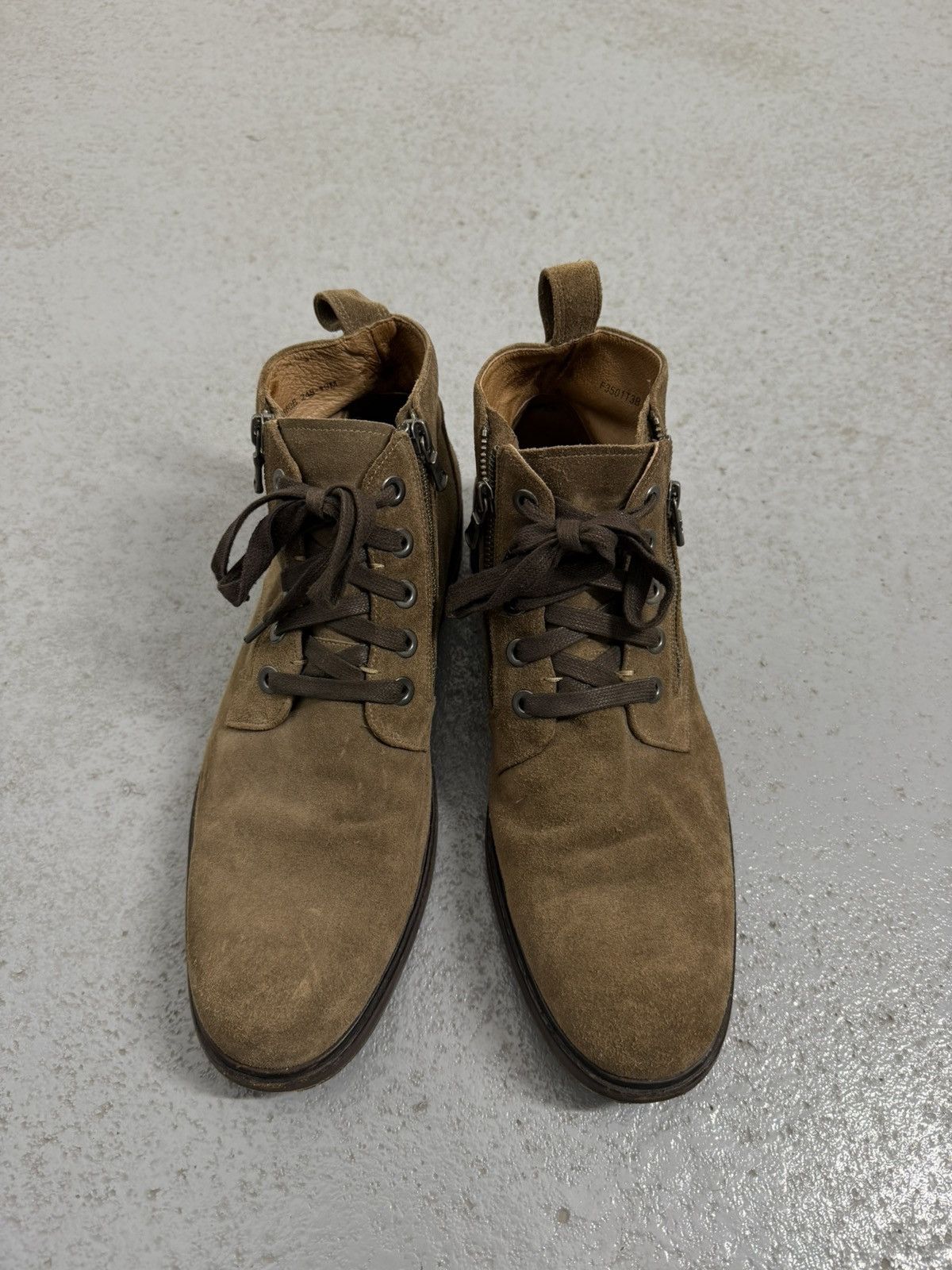 John Varvatos John Varvatos Suede Front Double Zipped Boots Size US 10 / EU 43 - 4 Thumbnail