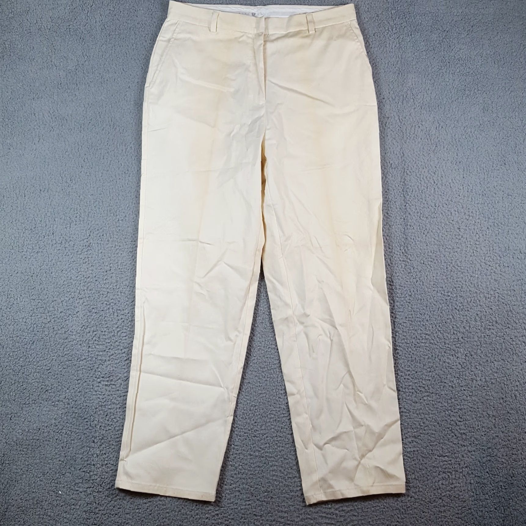 Nike VINTAGE Nike Golf Chinos Women's Size 14 Stretch 2000s Chino Pants White 90s Bohemian Preppy Mens Womens Girls Size 36" / US 14 / IT 50 - 2 Thumbnail
