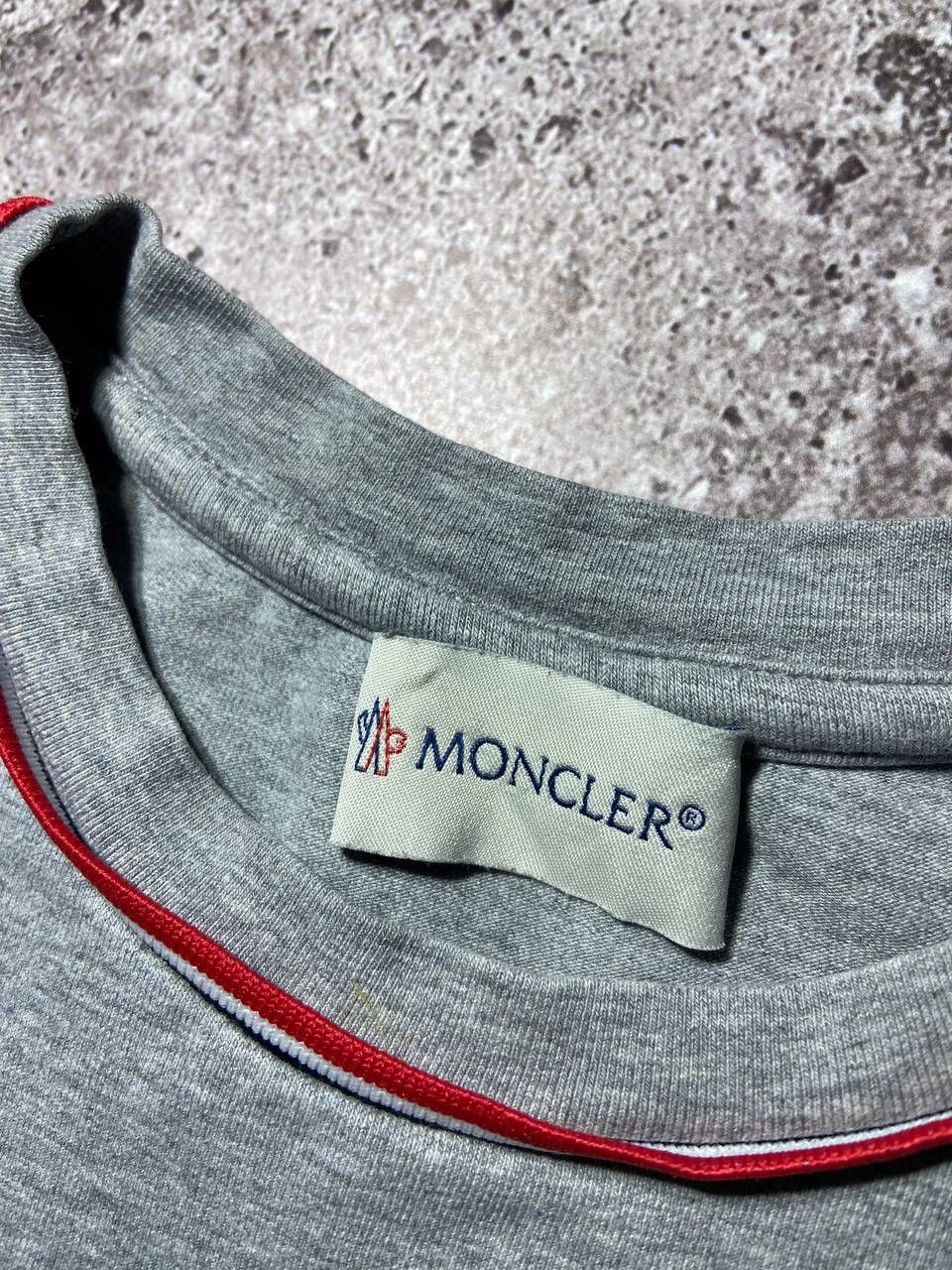 Moncler Moncler Kids Grey Melange T-Shirt with Tricolor Trim 4/104 Size US XXS / EU 40 - 5 Thumbnail