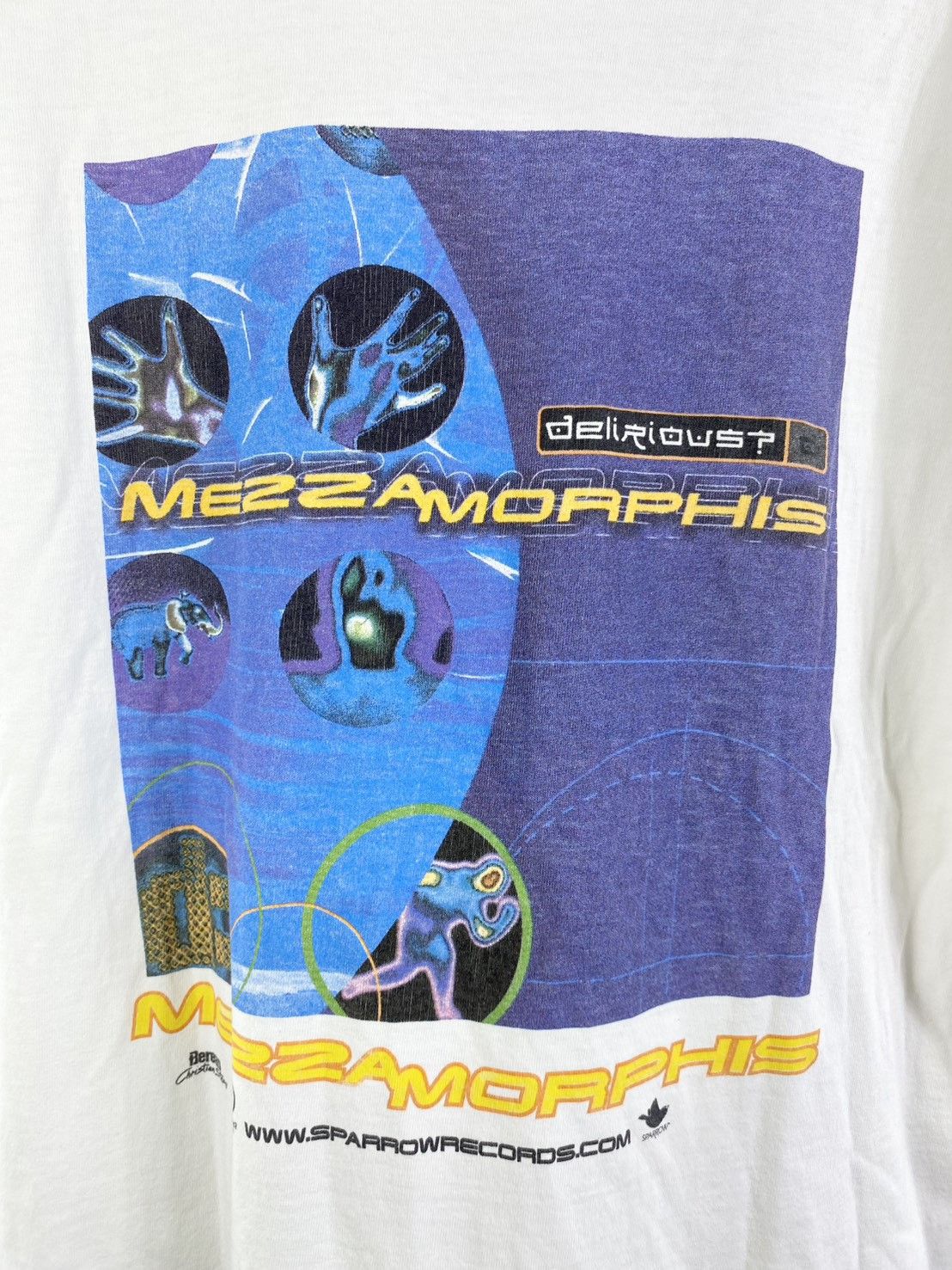Band Tees RARE Vintage 90s Delirious?- Mezzamorphis Band Tee Size US L / EU 52-54 / 3 - 7 Thumbnail