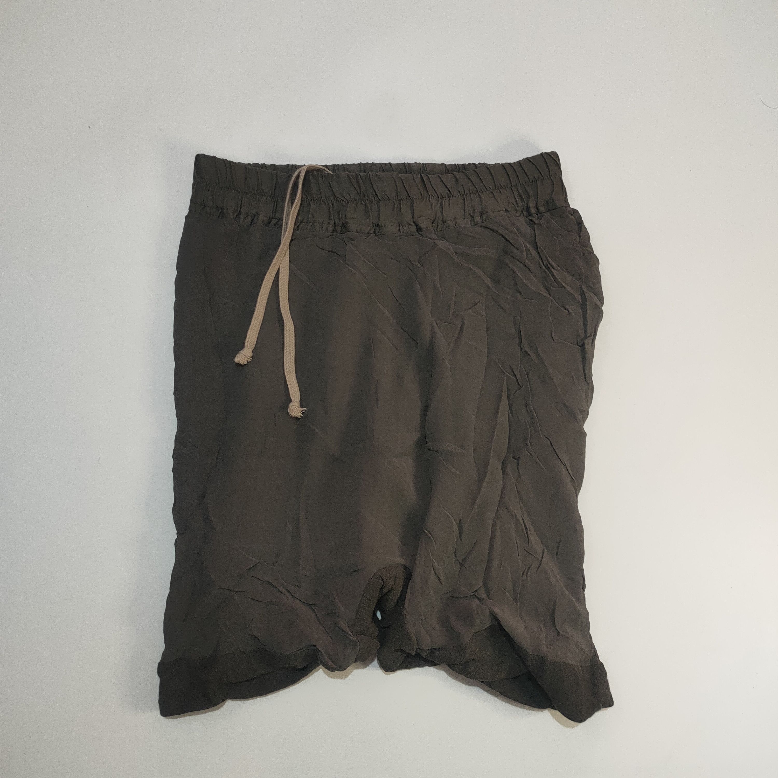 Rick Owens Rick Owens Cyclops S/S16 Drawstring Shorts in Beige Satin Size US 26 / EU 42 - 16 Thumbnail