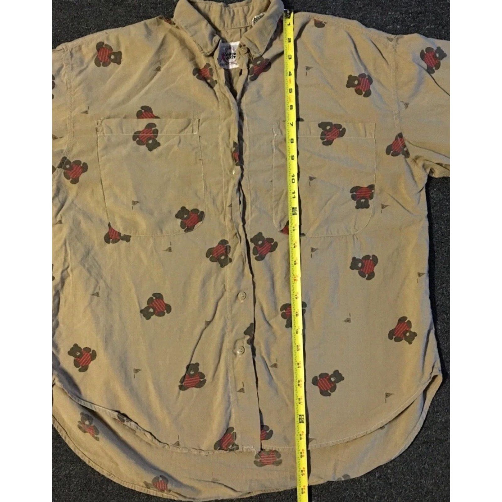 Vintage Vtg 80s Teddy Bear All Over Print Shirt S Mens Button-Up Beige 90s Art Grunge Casual Cowboy World USA 80s 90s Teddy Bear"AOP" Button Up Shirt Size US S / EU 44-46 / 1 - 7 Thumbnail