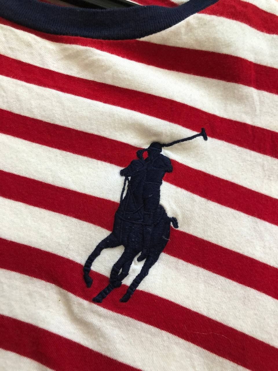Polo Ralph Lauren Polo Ralph Lauren White Red Stripe Big Pony T-Shirt Size S Size US S / EU 44-46 / 1 - 5 Thumbnail